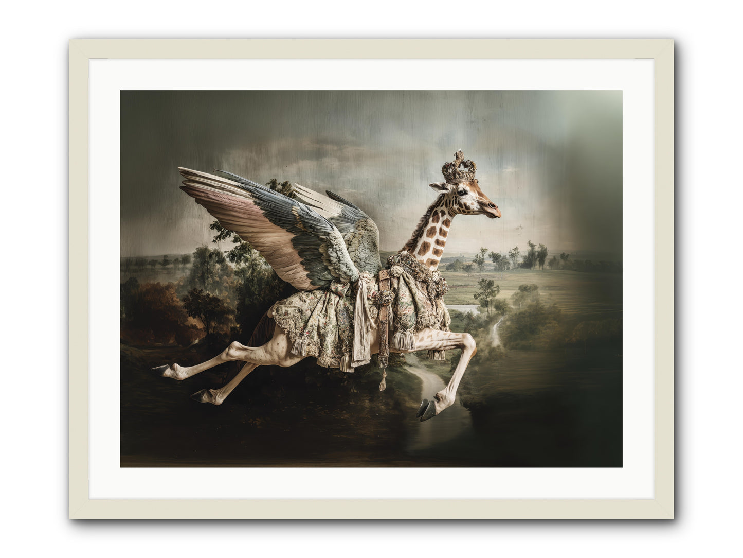 The Meadow of Second Chances -- Framed Print - White 32x24