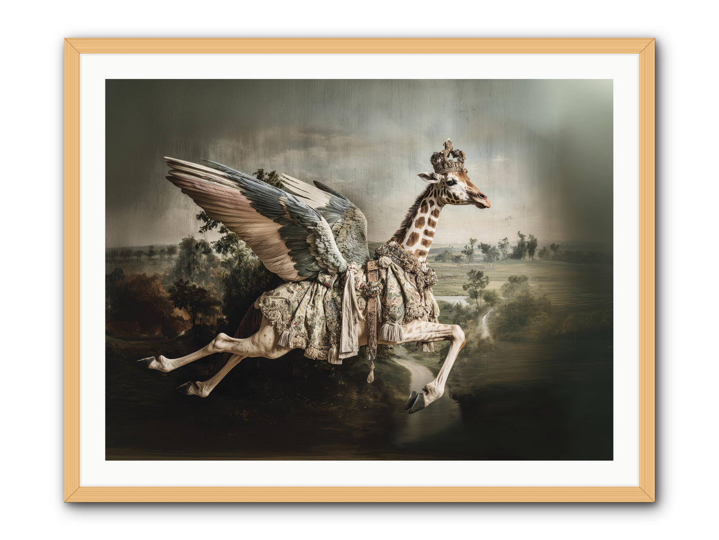 The Meadow of Second Chances -- Framed Print - Natural 40x30