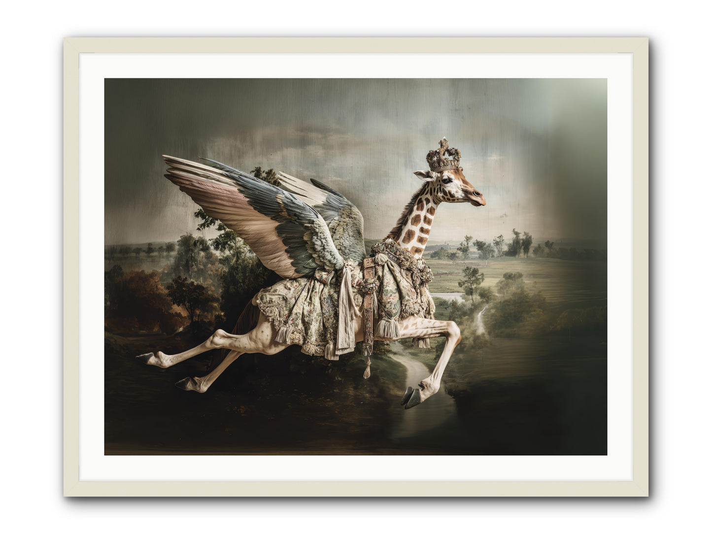 The Meadow of Second Chances -- Framed Print - White 40x30