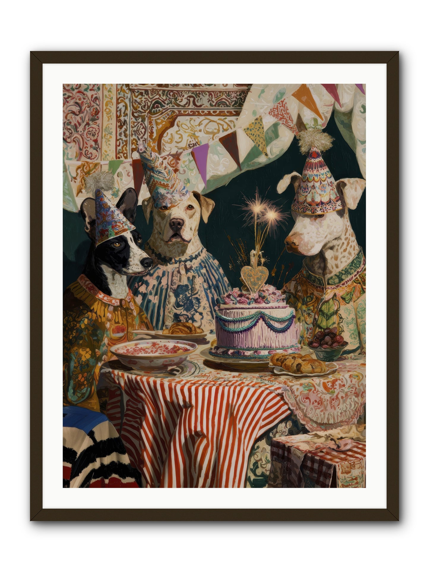 The Merry Gathering -- Framed Print - Black 30x40