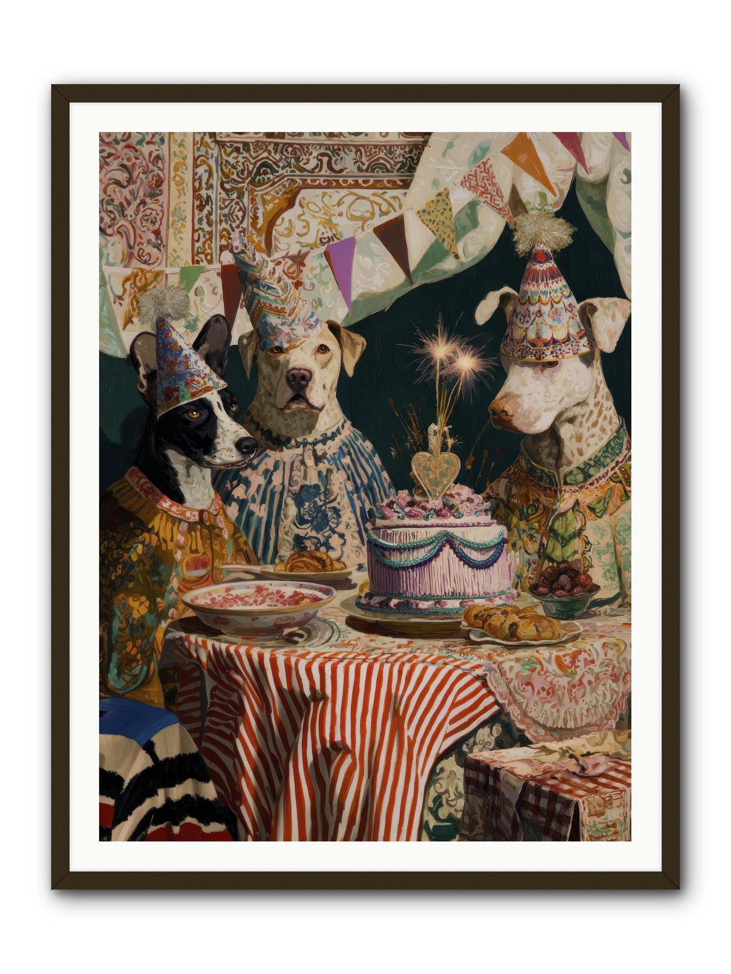 The Merry Gathering -- Framed Print - Black 36x48