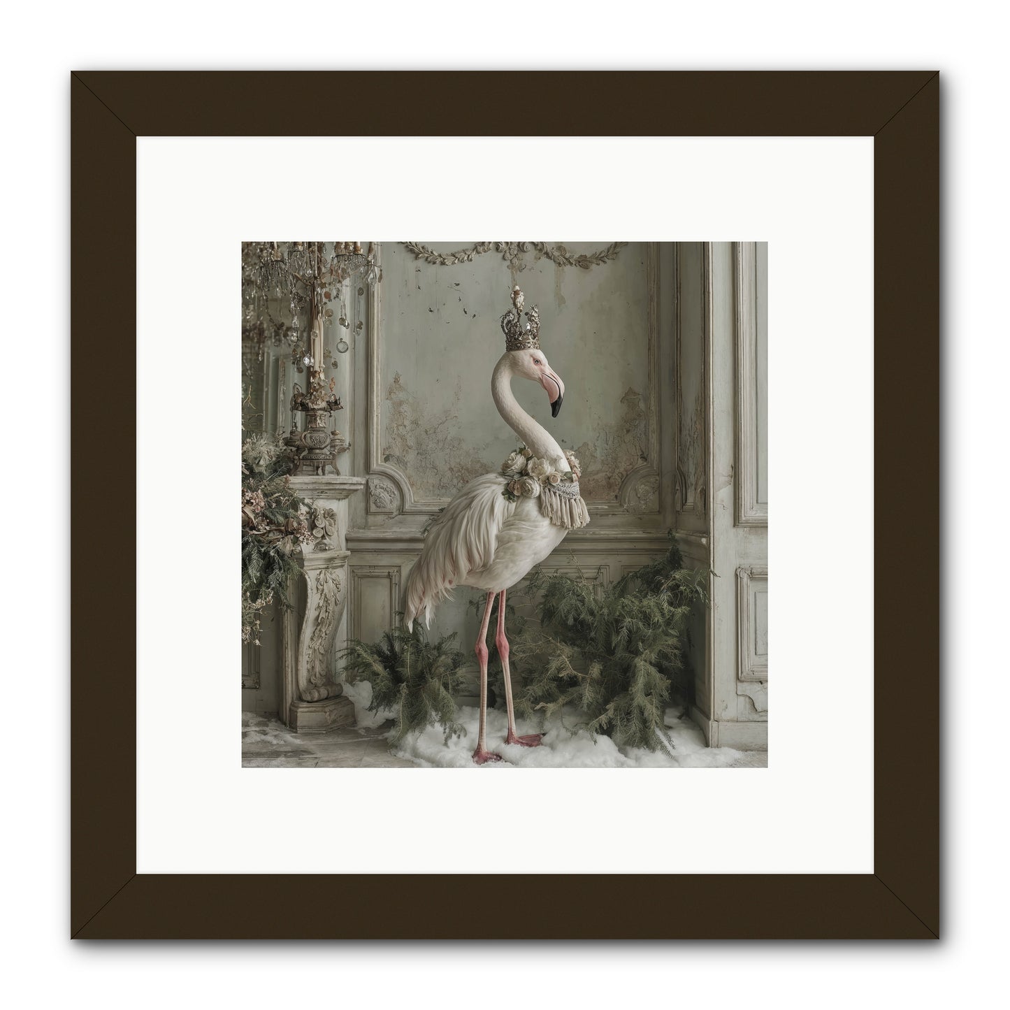 The Merry Mischief Of Snow -- Framed Print - Black 10x10
