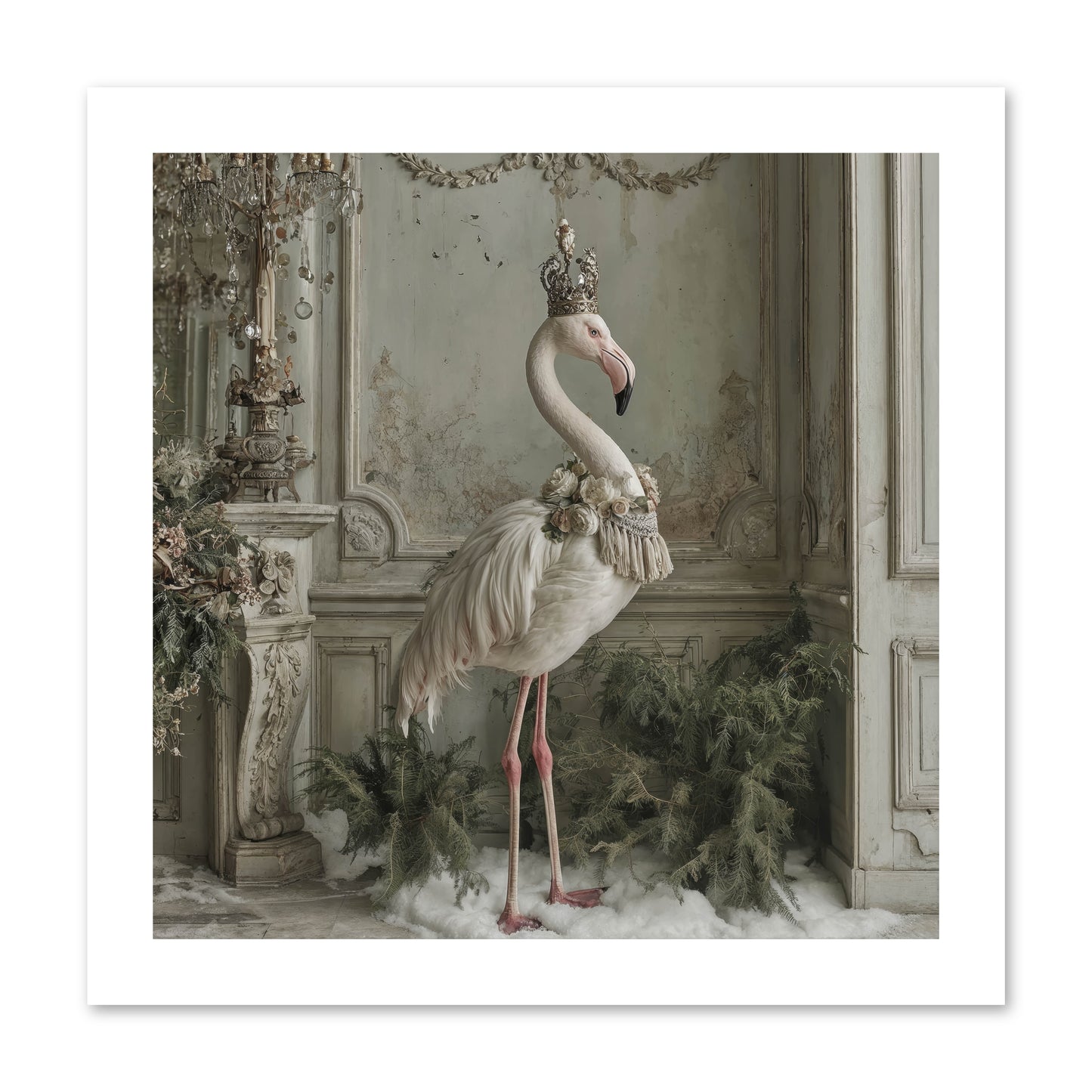 The Merry Mischief Of Snow -- Paper Print 12x12