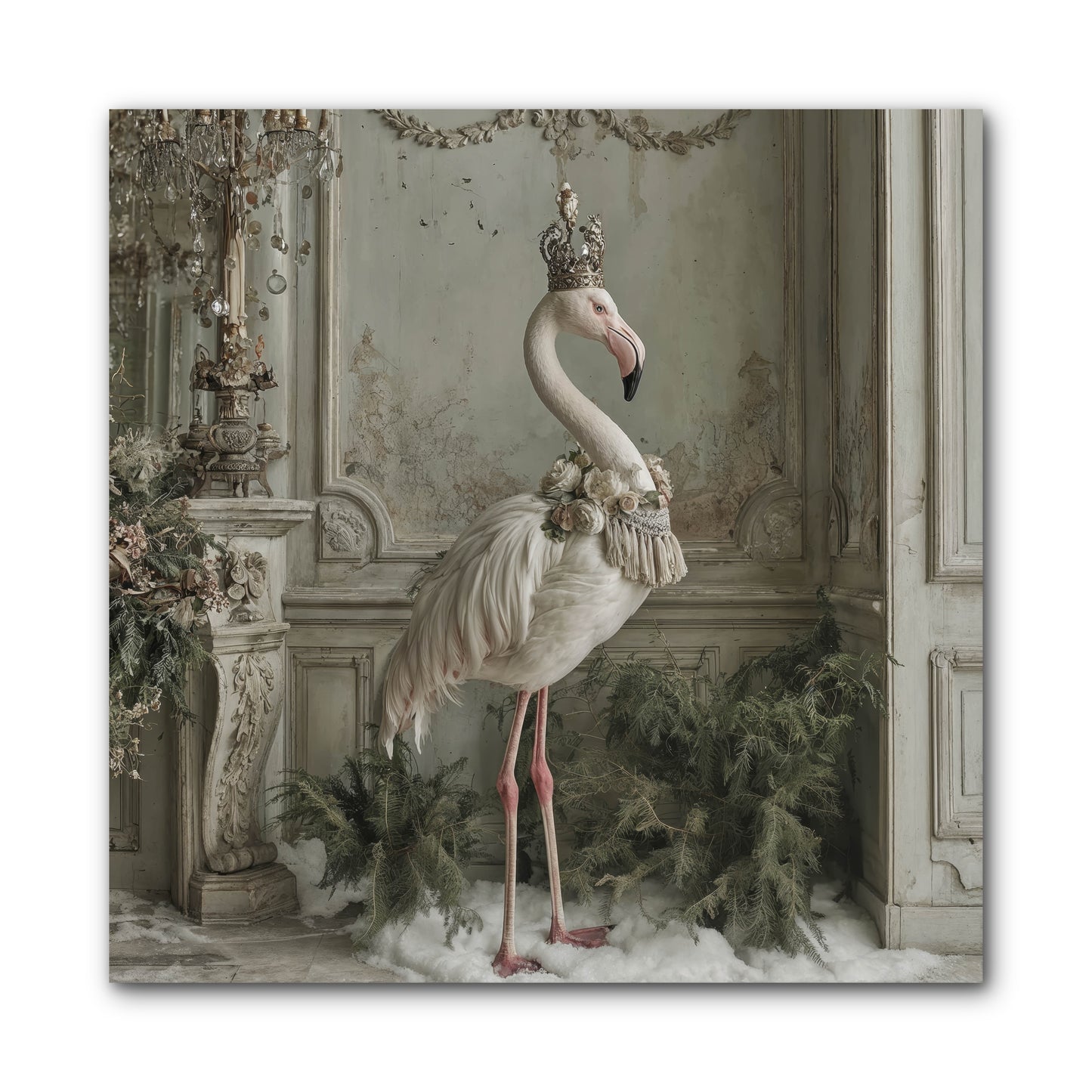 The Merry Mischief Of Snow -- Wrapped Canvas 10x10