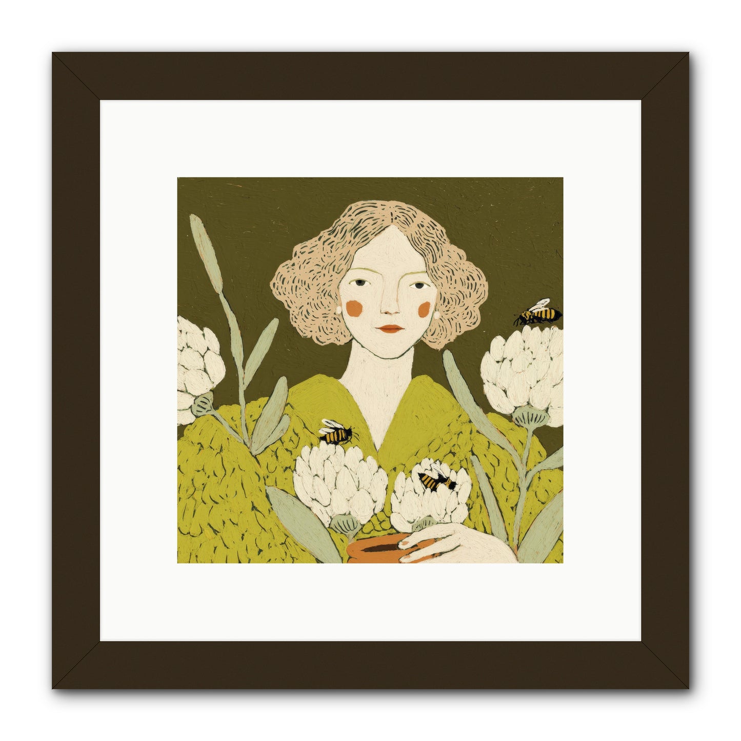 The Message -- Framed Print - Black 10x10