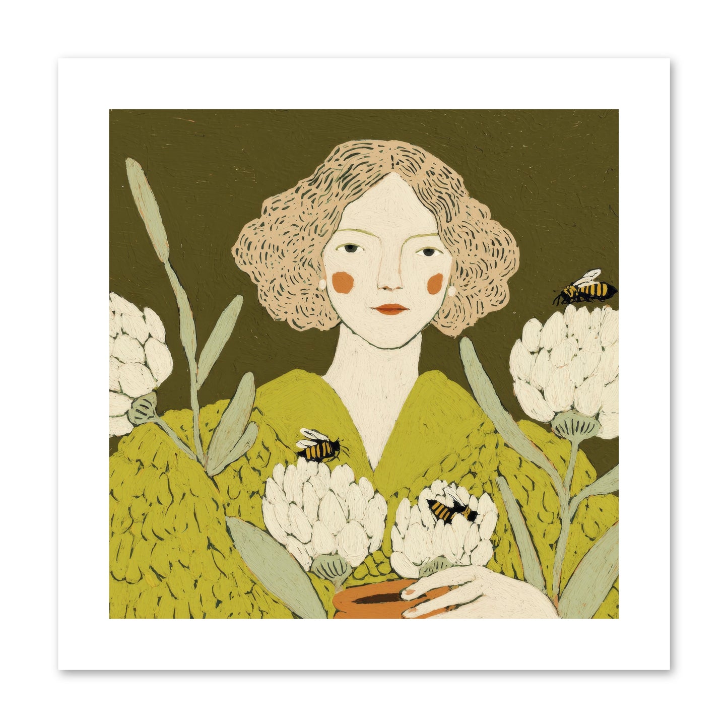 The Message -- Loose Canvas Print 10x10