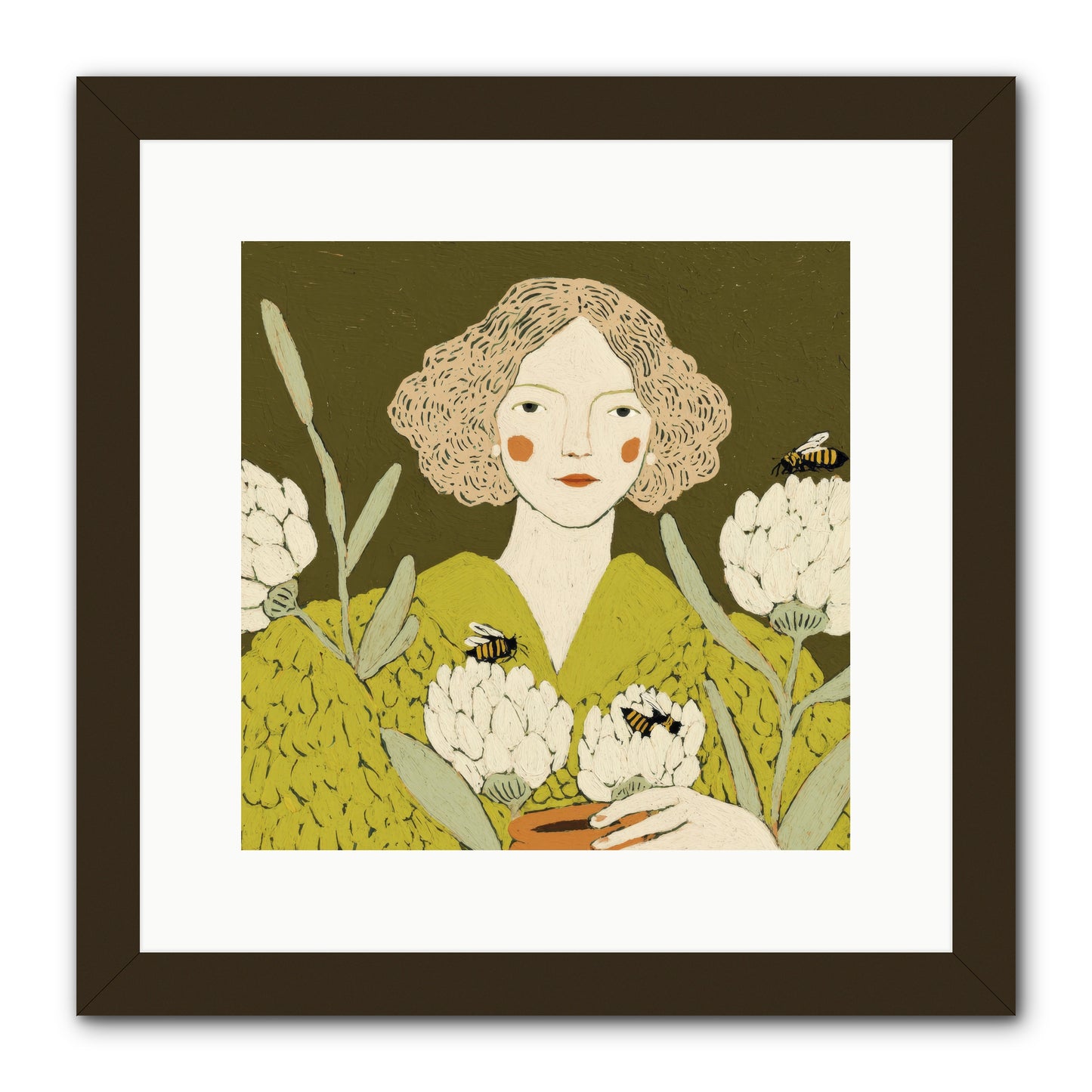 The Message -- Framed Print - Black 12x12