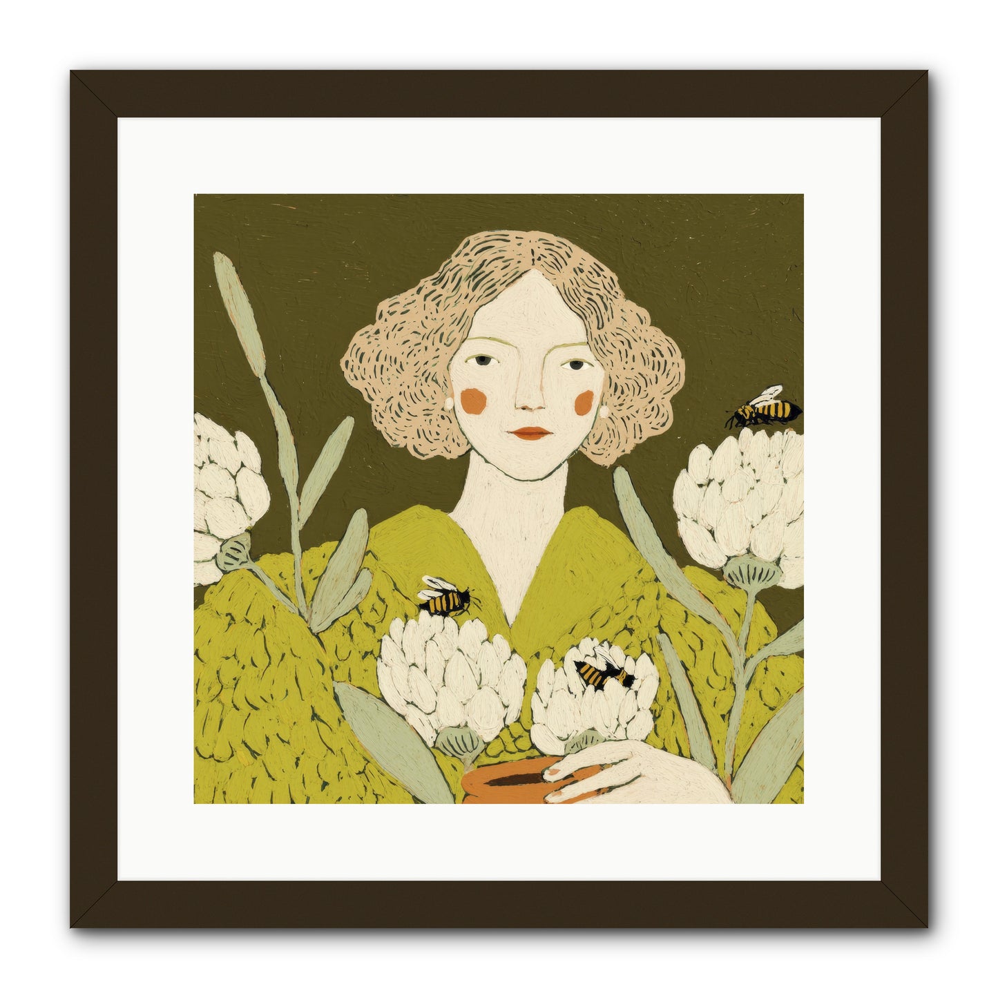 The Message -- Framed Print - Black 16x16