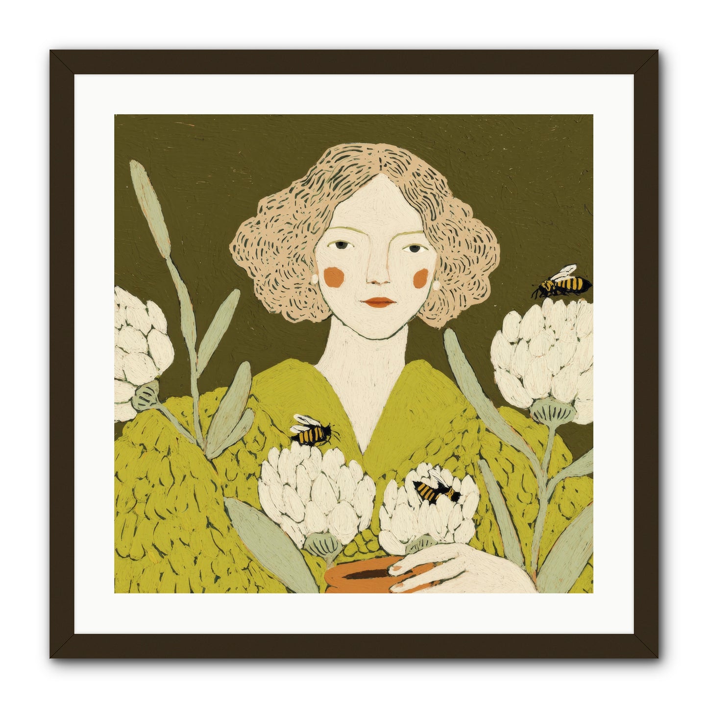 The Message -- Framed Print - Black 24x24