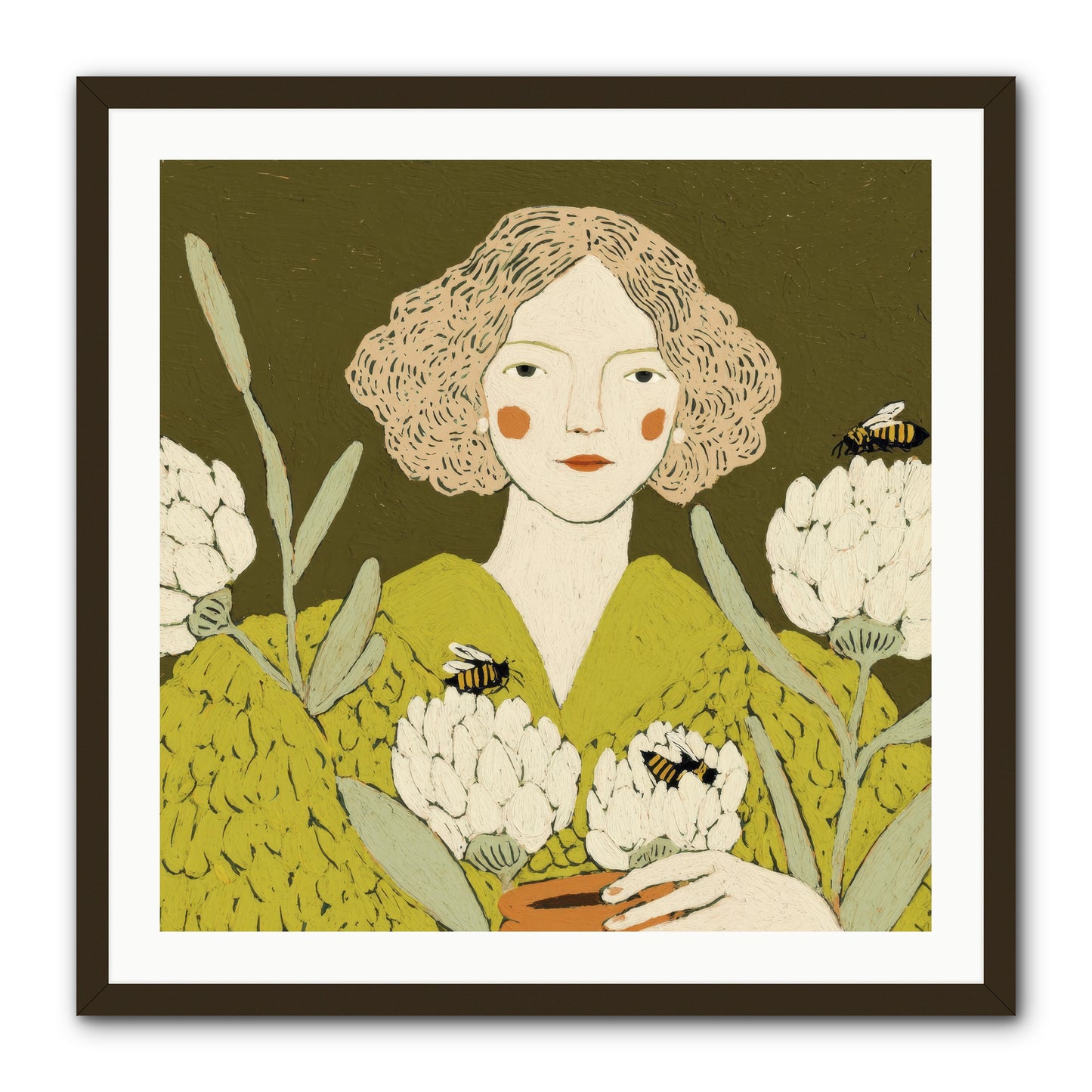 The Message -- Framed Print - Black 30x30