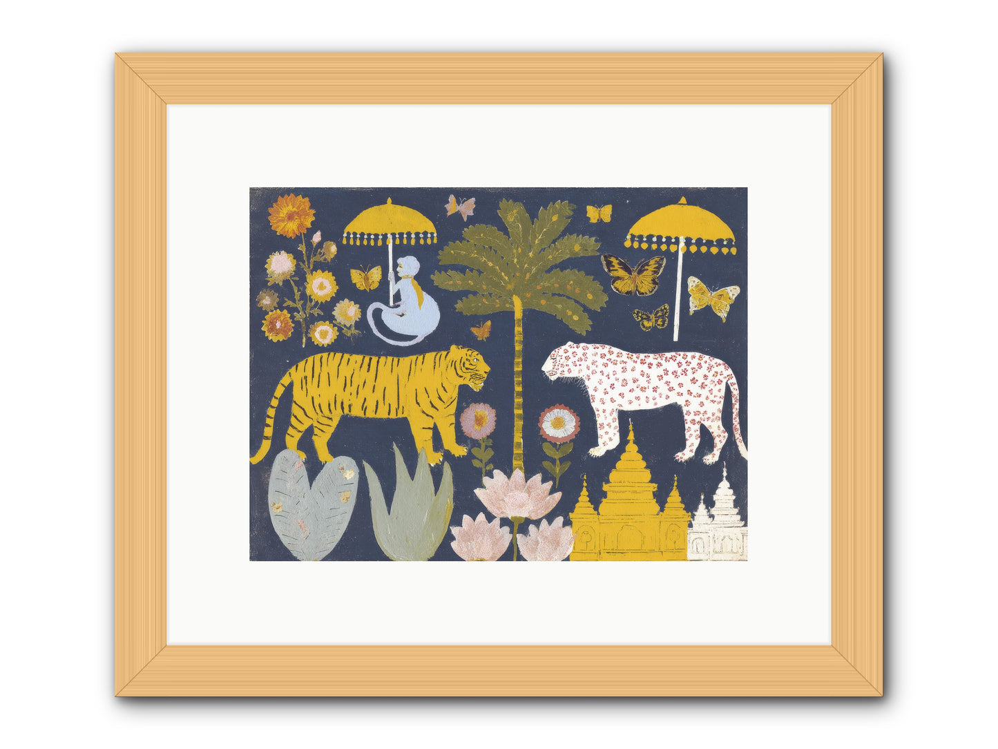 The Mint Blazer Club -- Framed Print - Natural 12x9