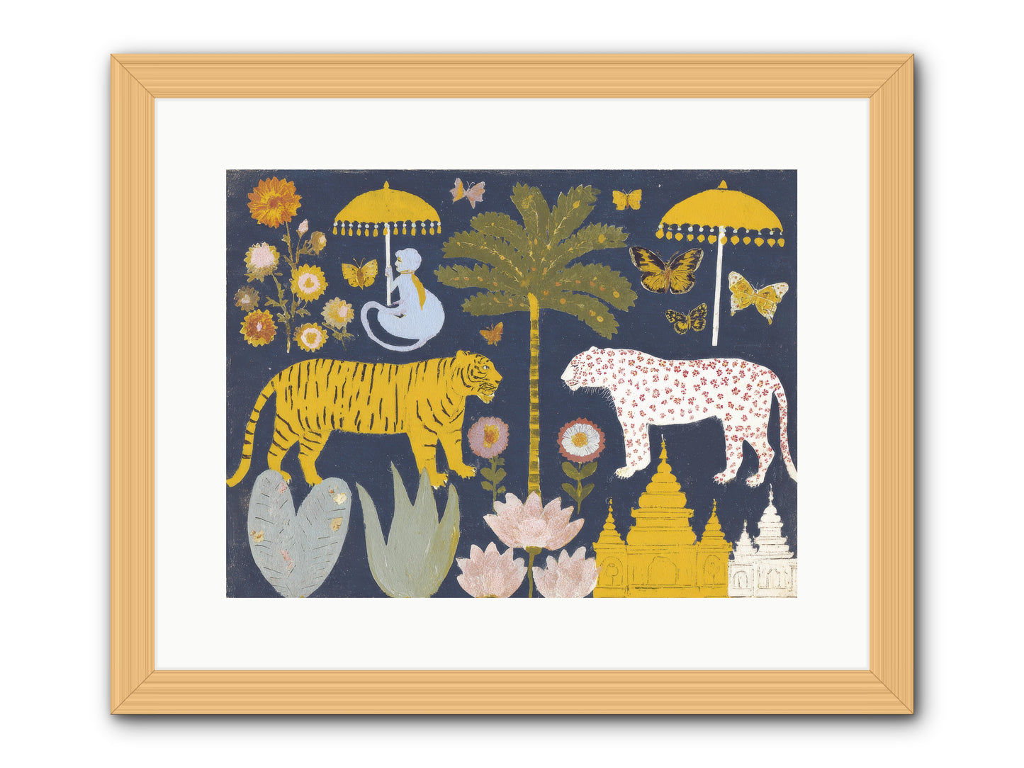 The Mint Blazer Club -- Framed Print - Natural 16x12