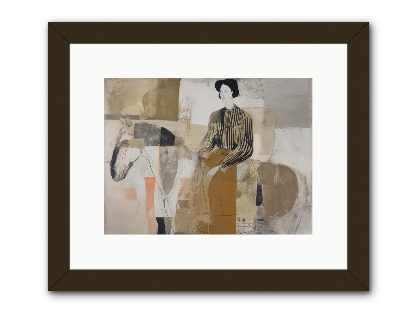 The Moment Stretched Infinite -- Framed Print - Black 12x9