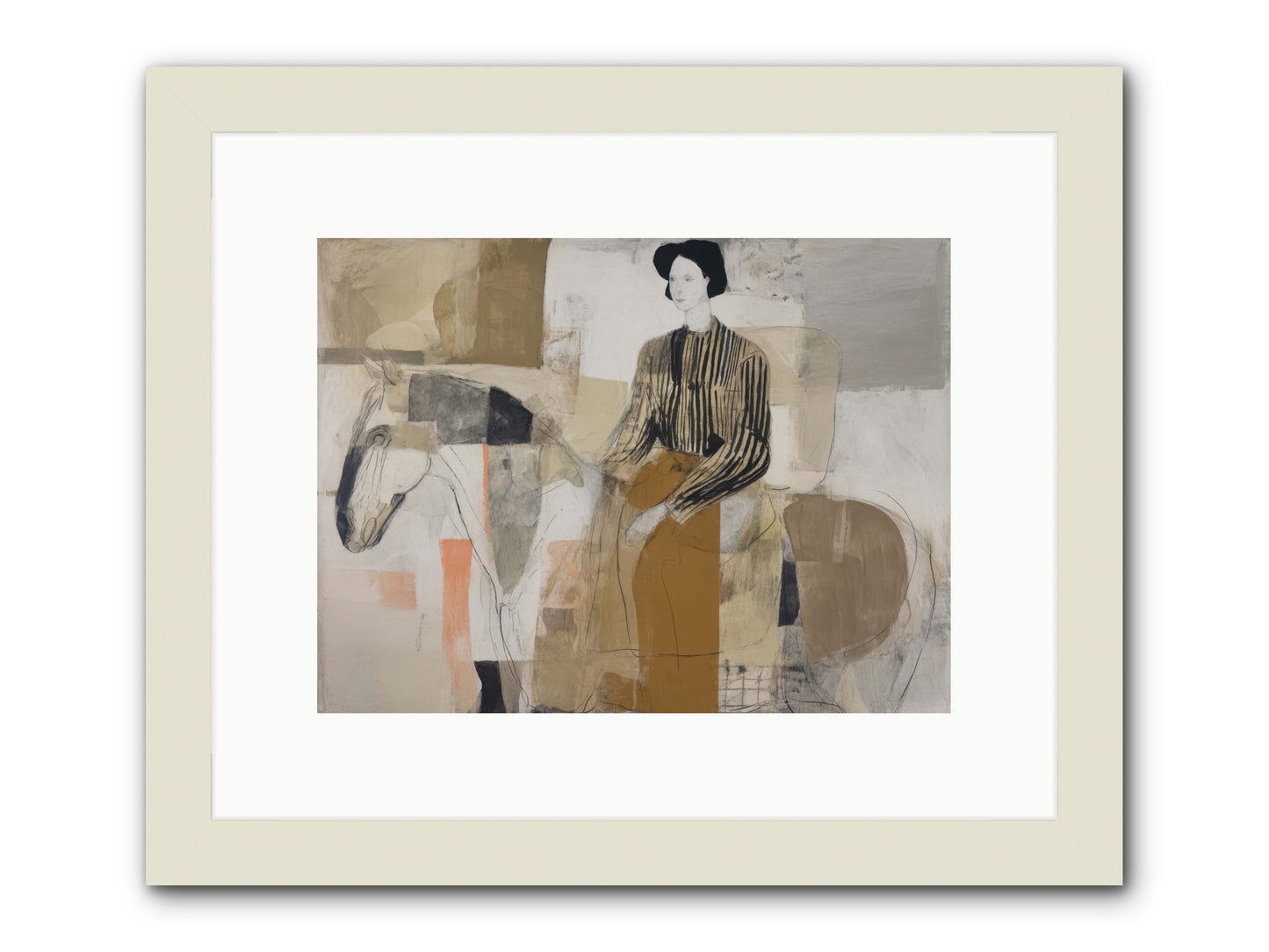 The Moment Stretched Infinite -- Framed Print - White 12x9