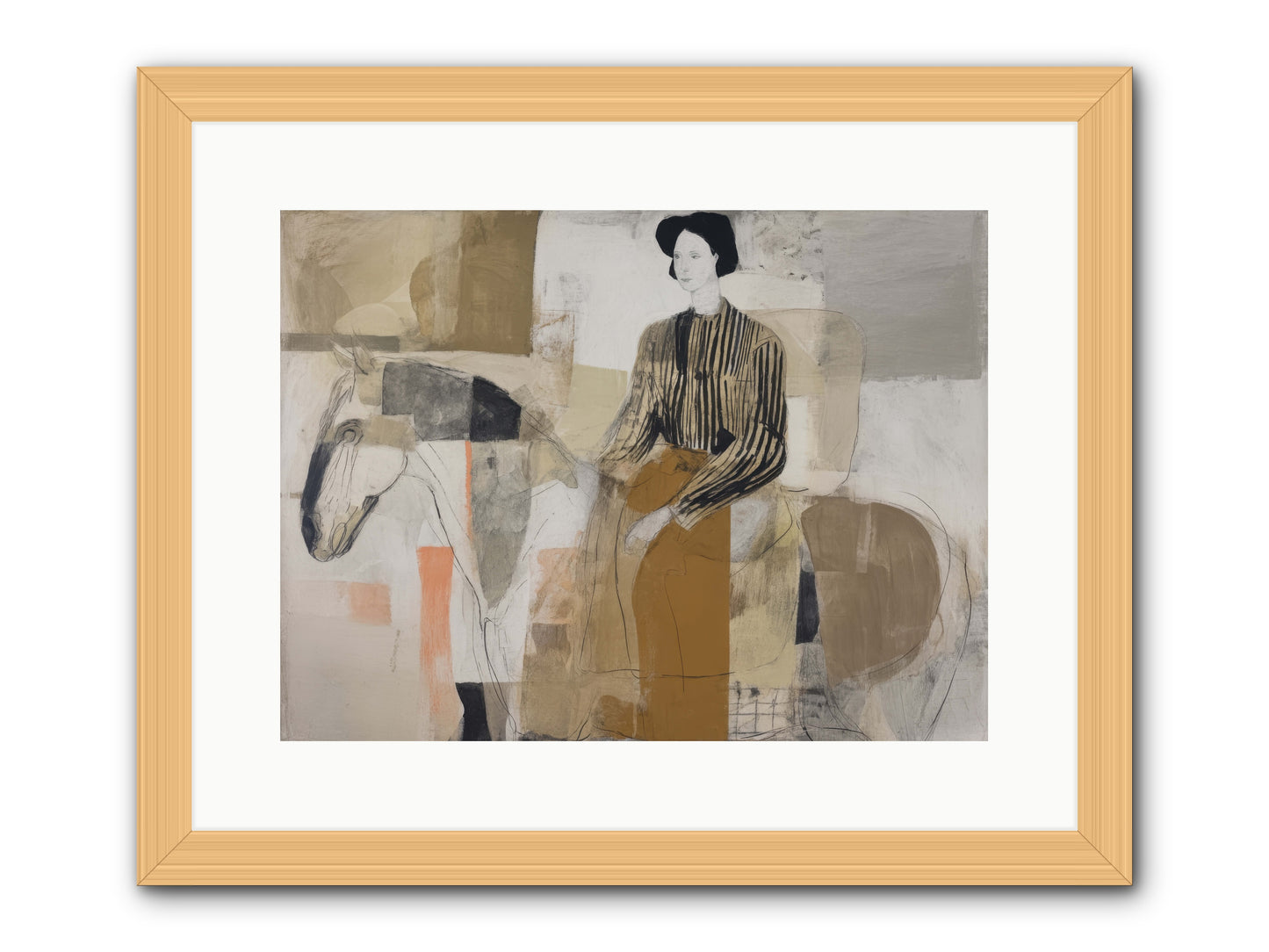 The Moment Stretched Infinite -- Framed Print - Natural 16x12