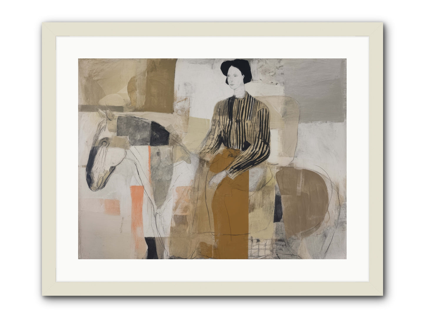The Moment Stretched Infinite -- Framed Print - White 24x18