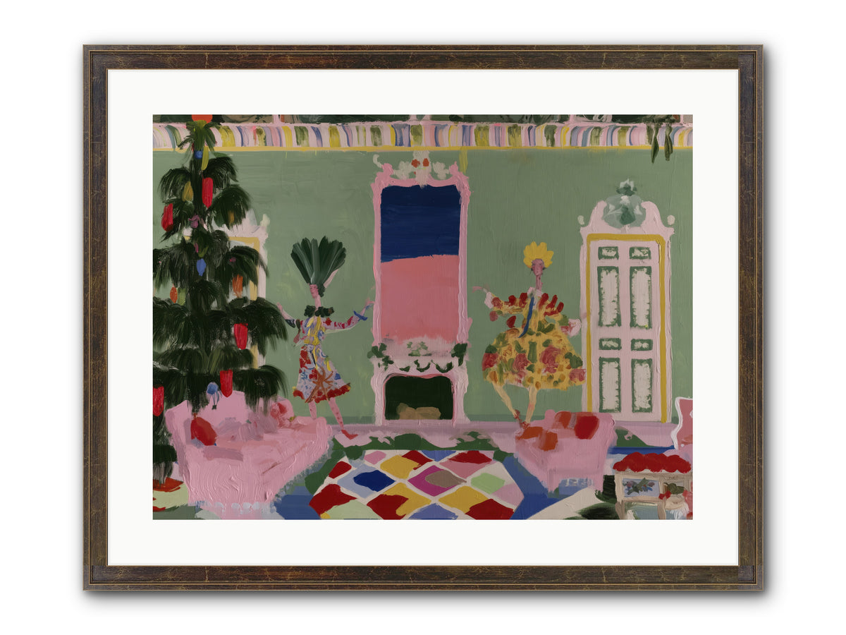 The Moon’s Holiday Party — The-Moon’s-Holiday-Party-24x18-Framed-Print-Slimwoods-Black-Gold.jpg