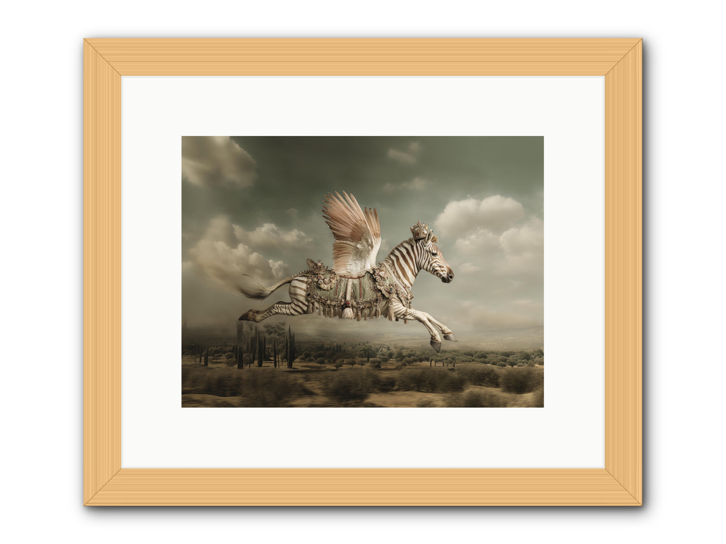 The Moonkeeper’s House No.1  -- Framed Print - Natural 12x9