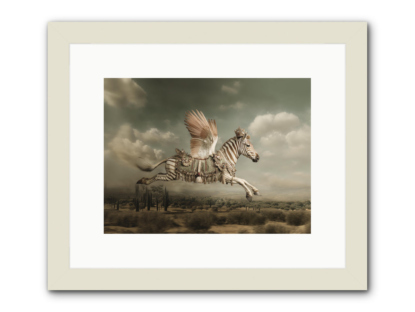 The Moonkeeper’s House No.1  -- Framed Print - White 12x9