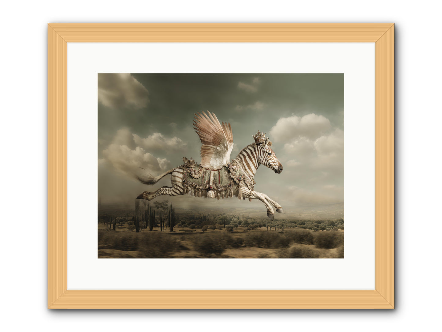 The Moonkeeper’s House No.1  -- Framed Print - Natural 16x12