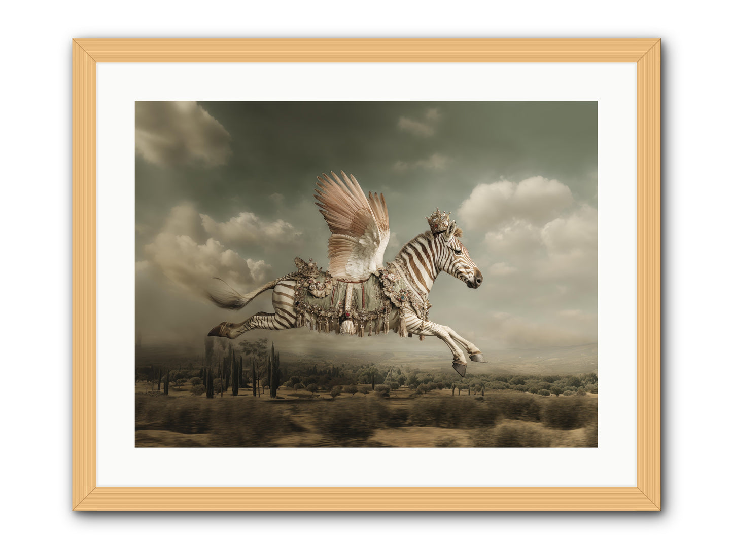 The Moonkeeper’s House No.1  -- Framed Print - Natural 24x18
