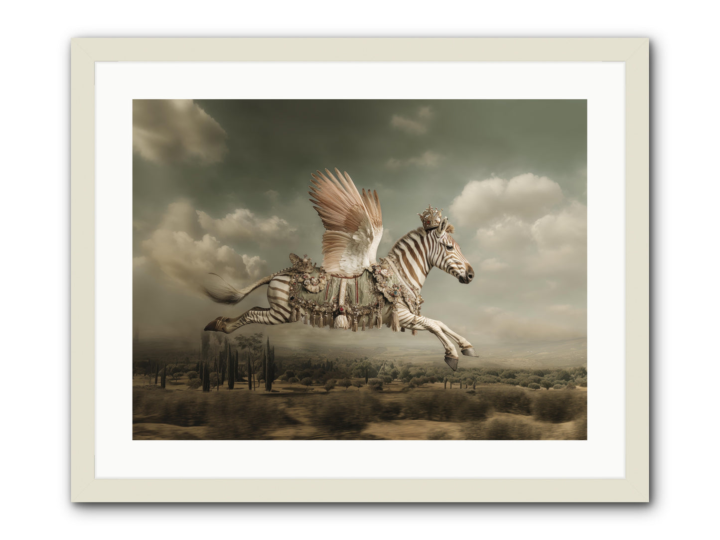 The Moonkeeper’s House No.1  -- Framed Print - White 24x18