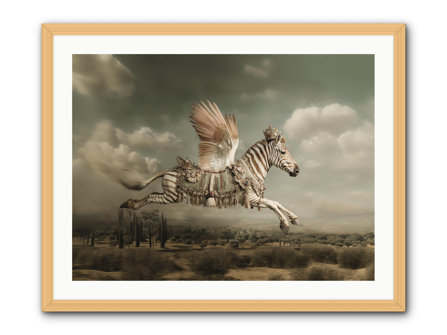 The Moonkeeper’s House No.1  -- Framed Print - Natural 32x24