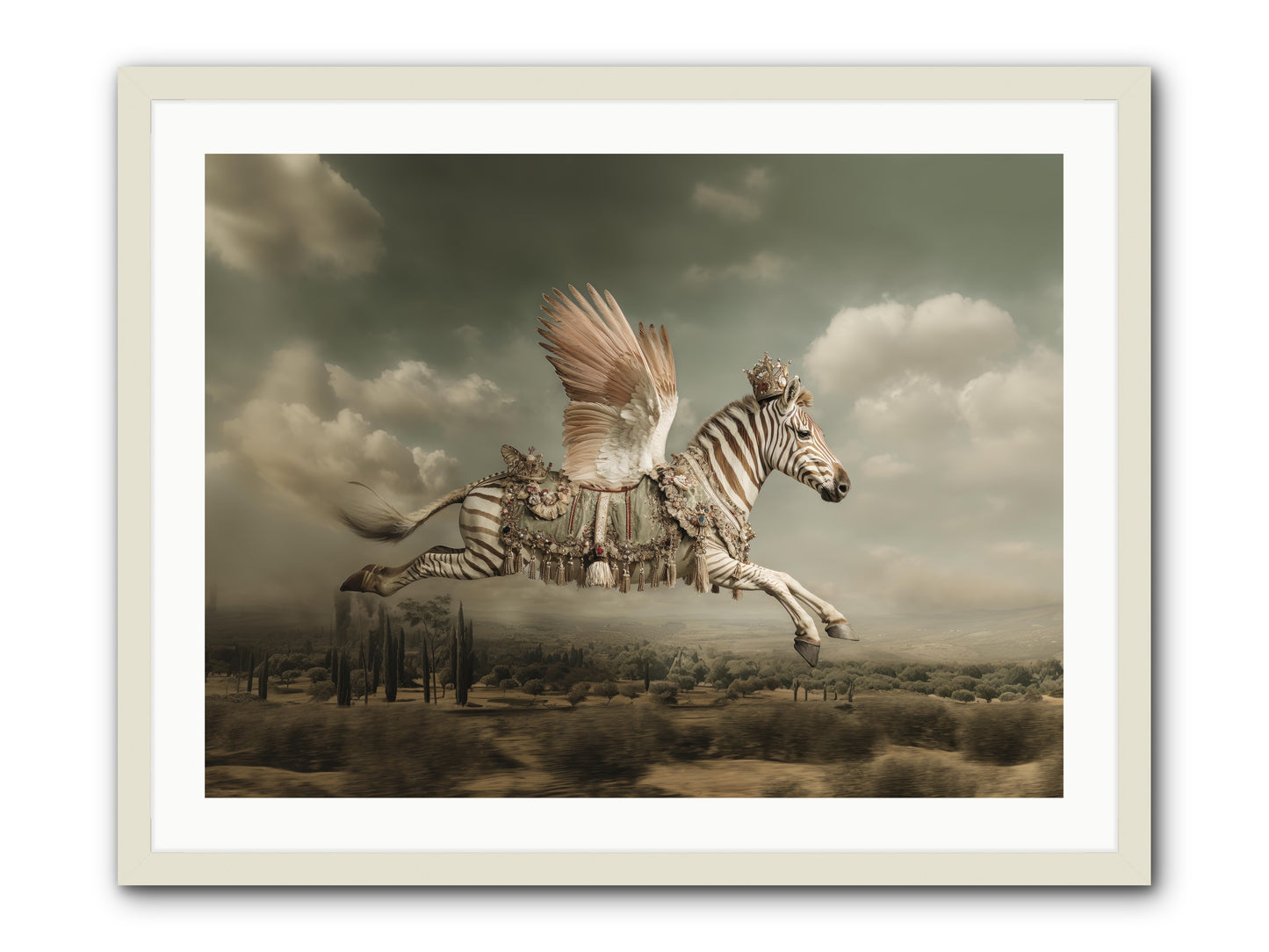 The Moonkeeper’s House No.1  -- Framed Print - White 32x24