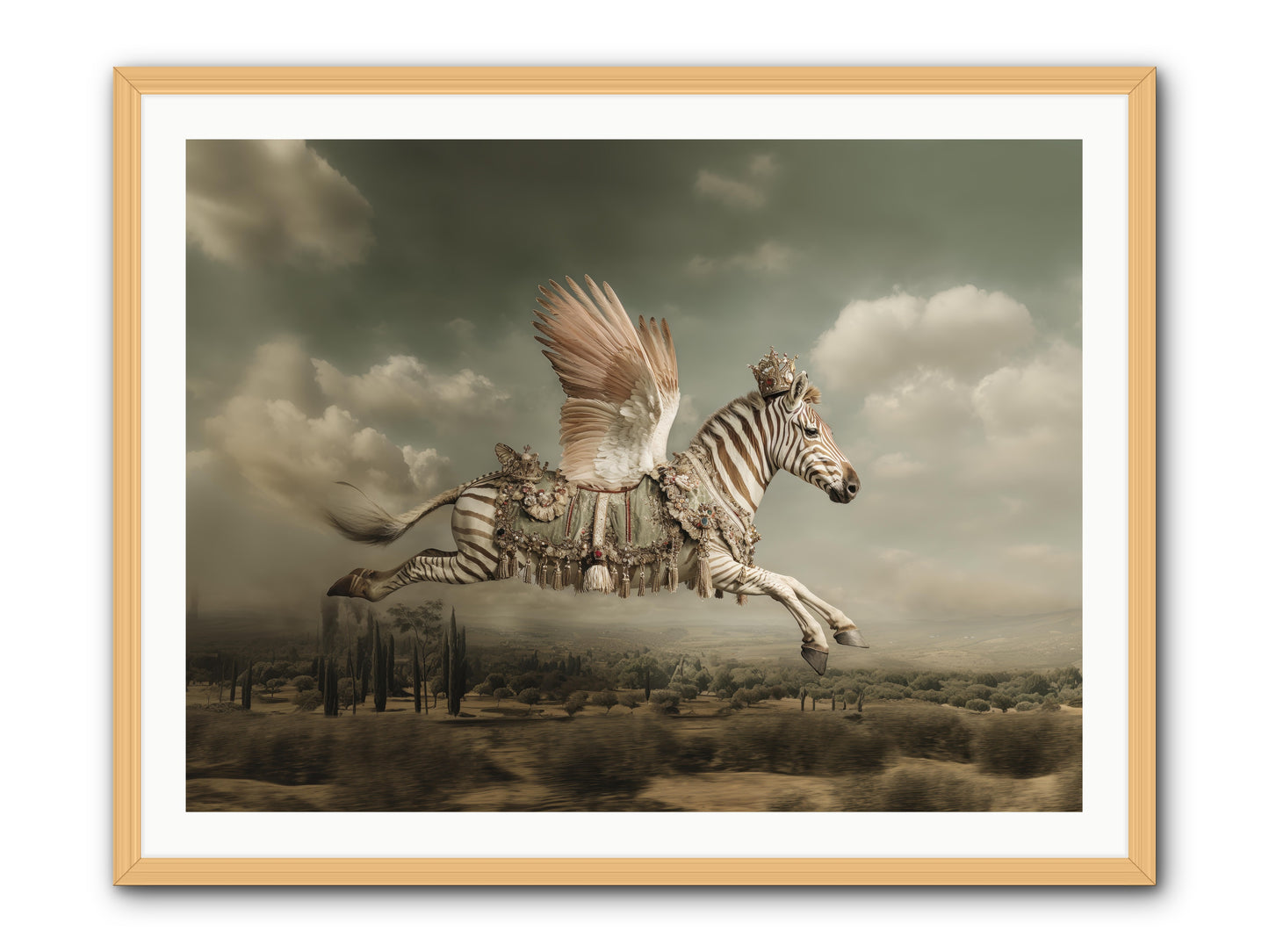 The Moonkeeper’s House No.1  -- Framed Print - Natural 40x30