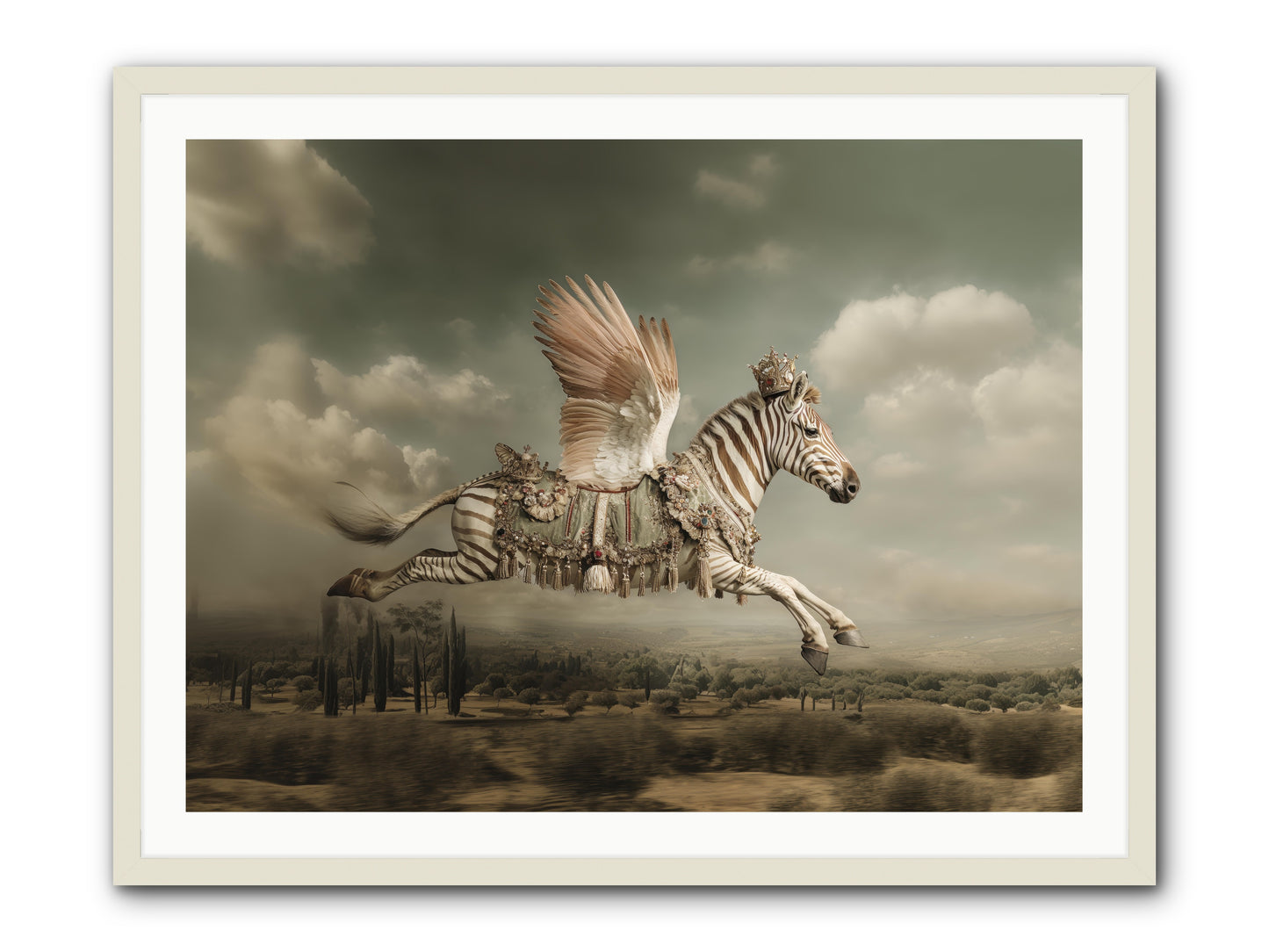 The Moonkeeper’s House No.1  -- Framed Print - White 40x30
