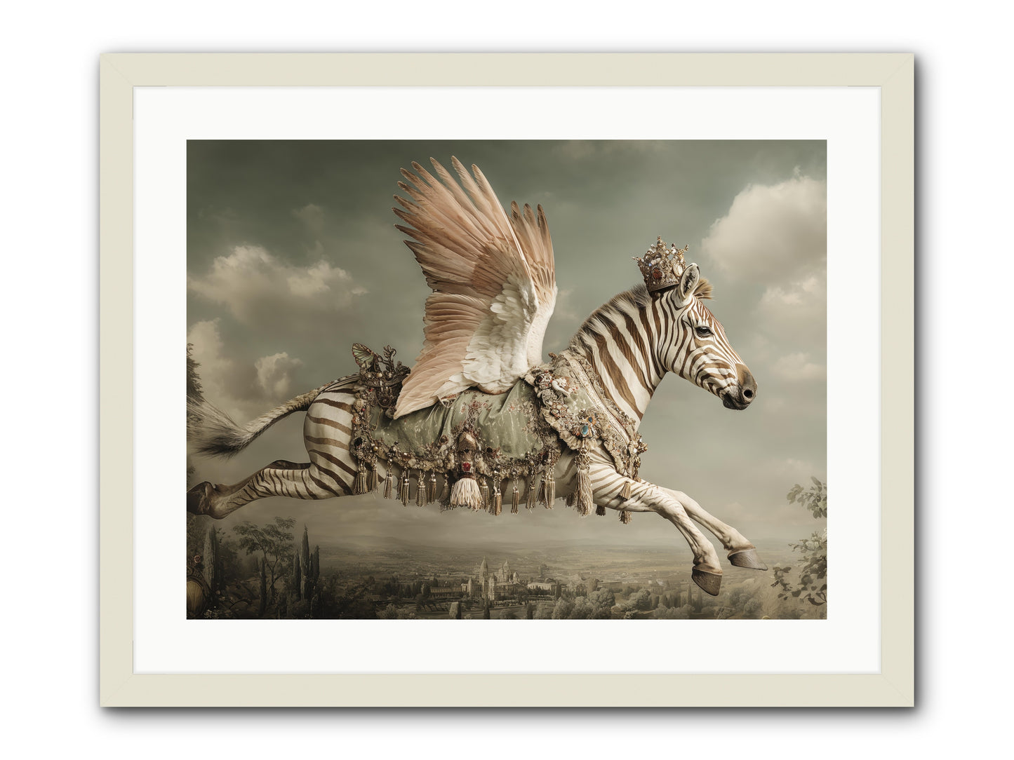 The Moonkeeper’s House No.2 -- Framed Print - White 24x18