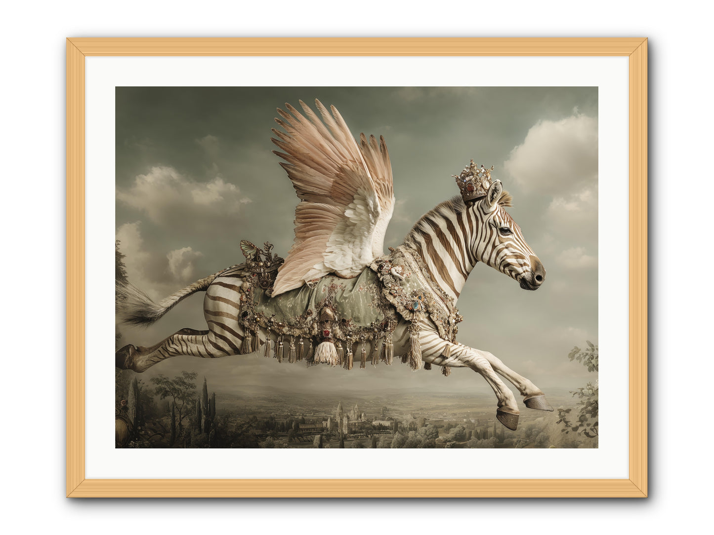 The Moonkeeper’s House No.2 -- Framed Print - Natural 32x24