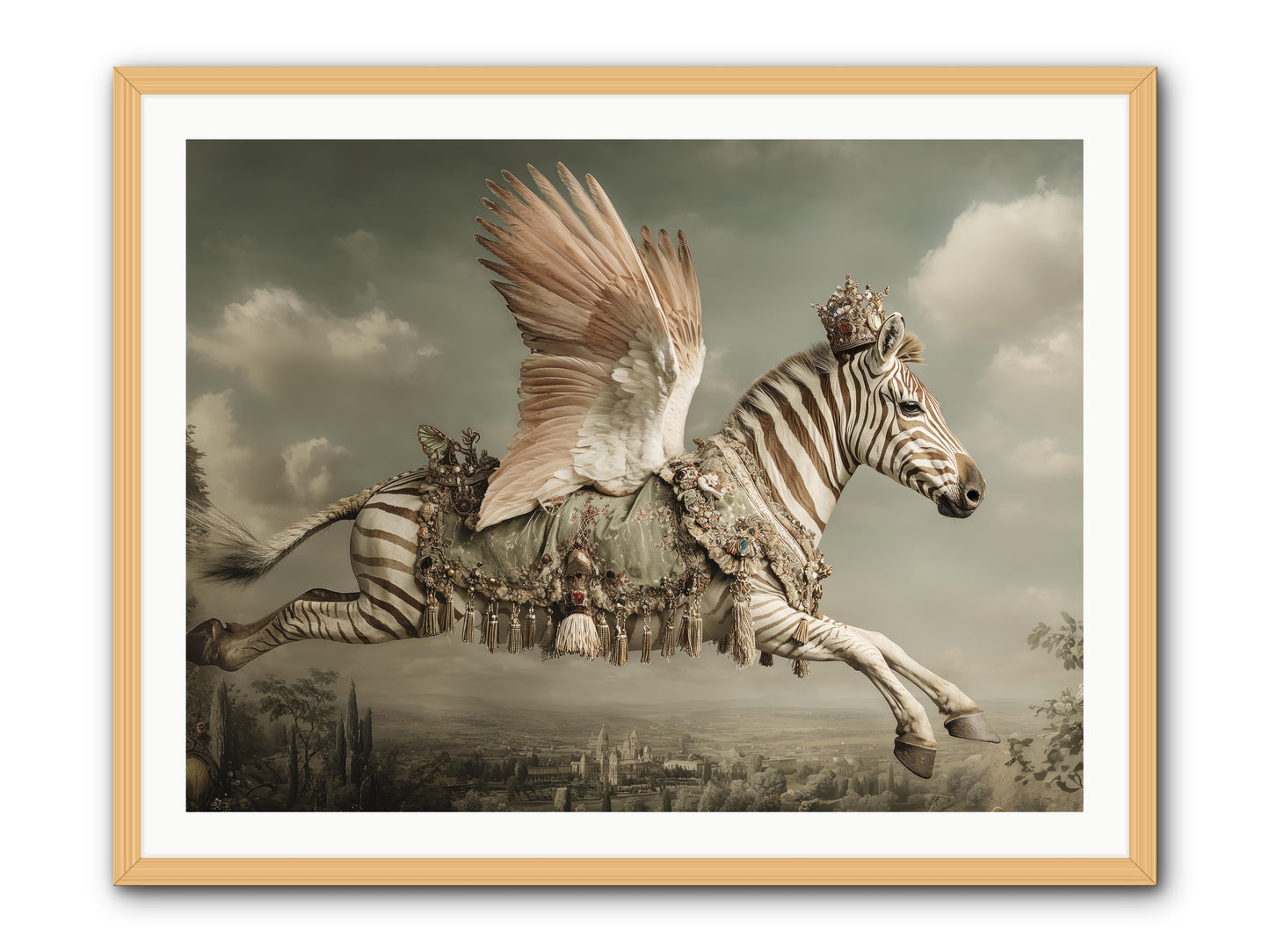 The Moonkeeper’s House No.2 -- Framed Print - Natural 40x30