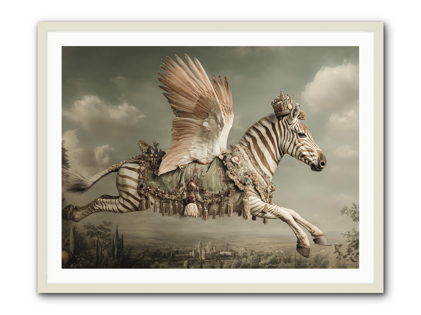 The Moonkeeper’s House No.2 -- Framed Print - White 40x30