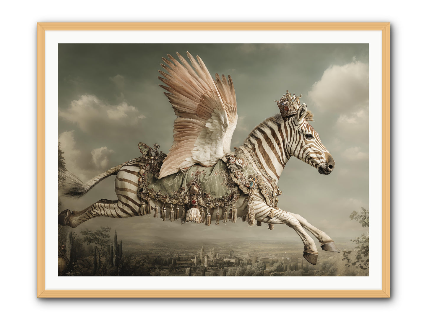The Moonkeeper’s House No.2 -- Framed Print - Natural 48x36