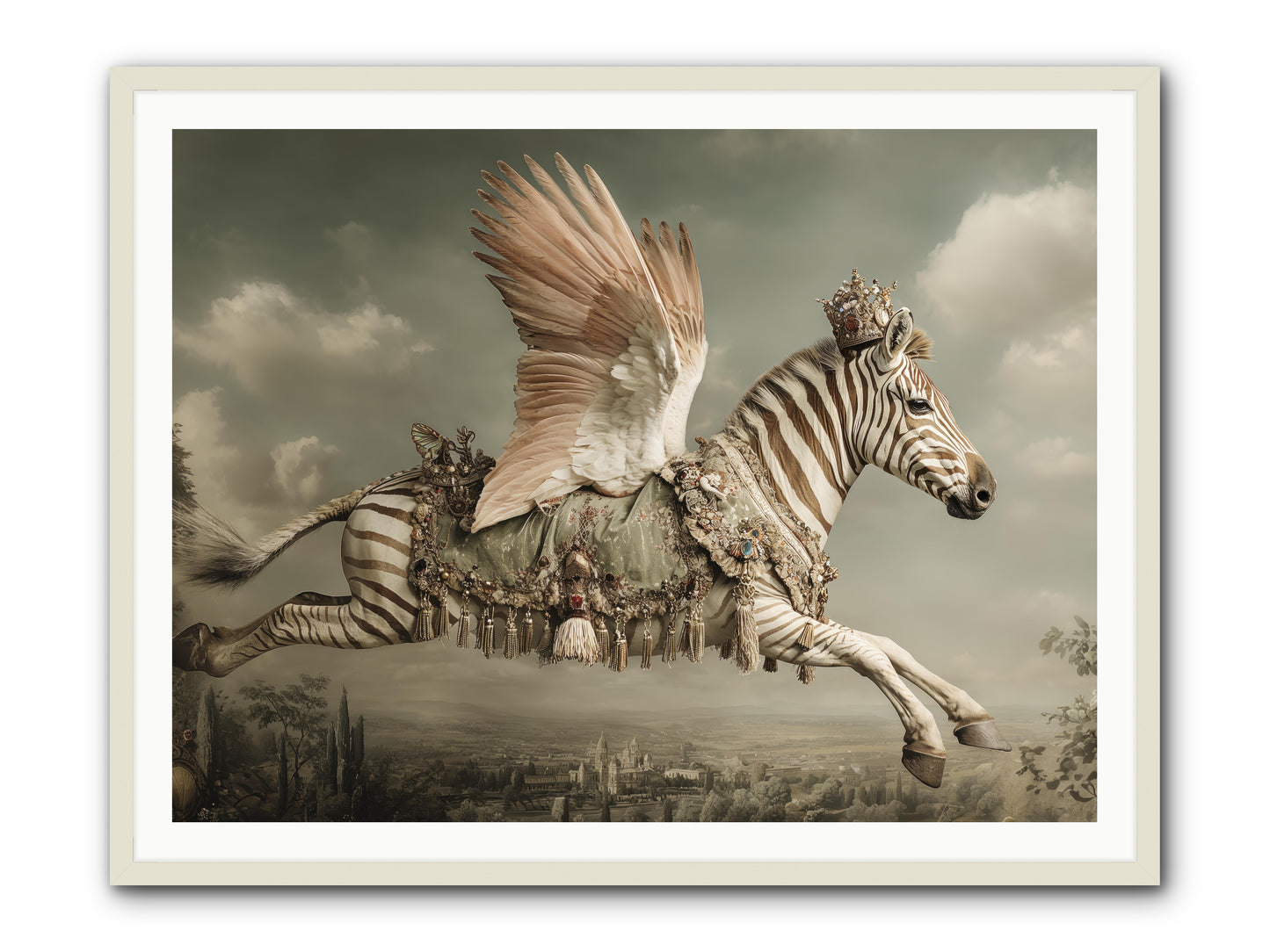 The Moonkeeper’s House No.2 -- Framed Print - White 48x36
