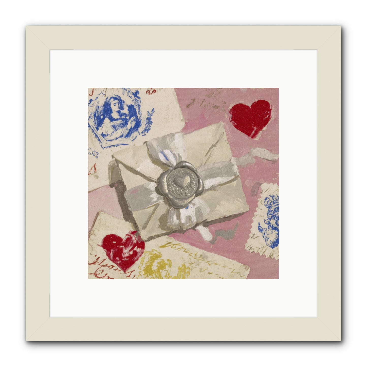 The Moonlight Ledger Of Us -- Framed Print - White 10x10