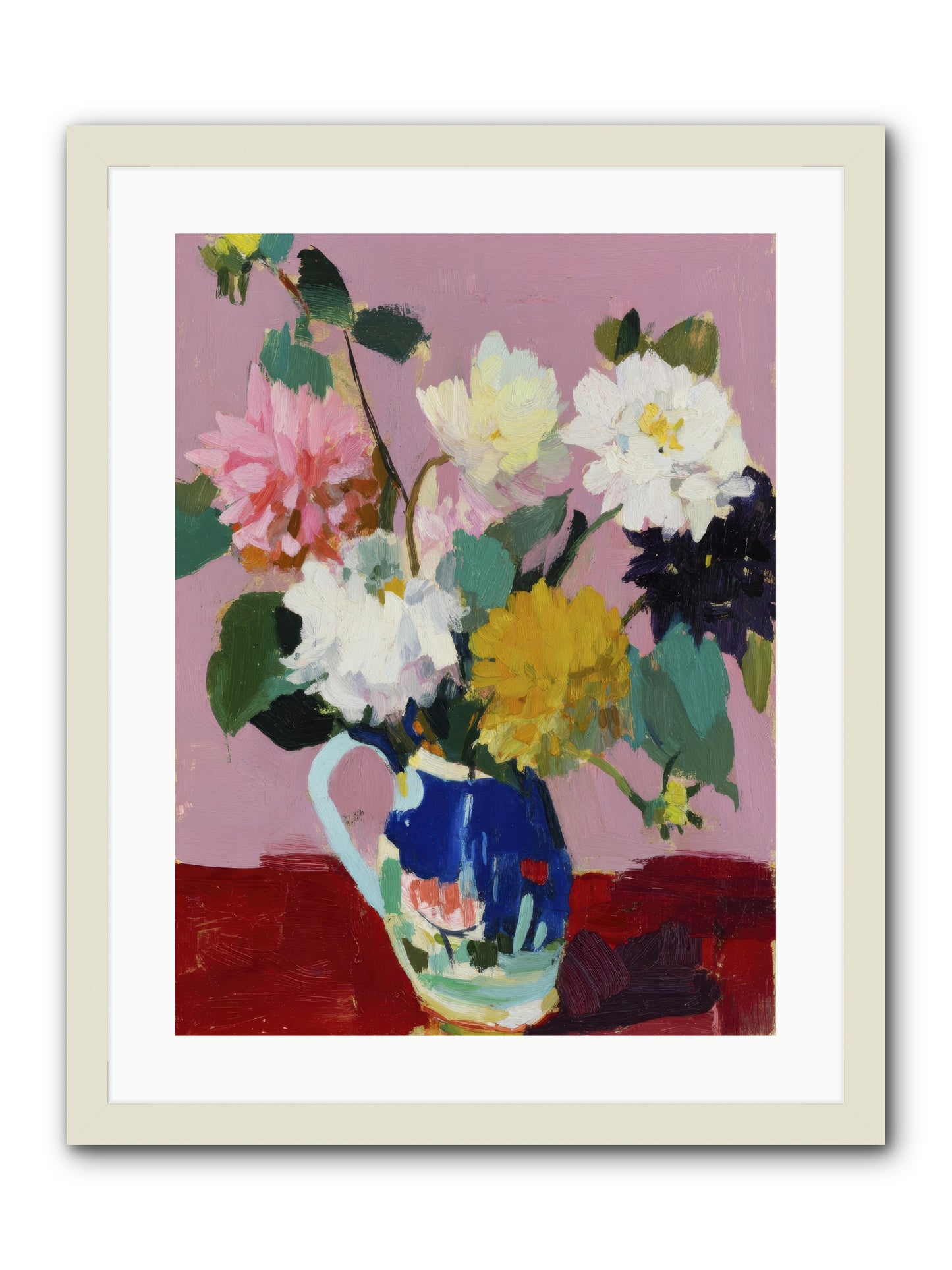 The Morning Ritual -- Framed Print - White 18x24