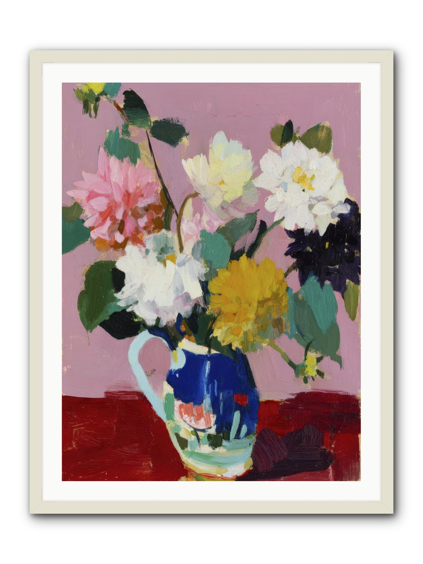 The Morning Ritual -- Framed Print - White 30x40