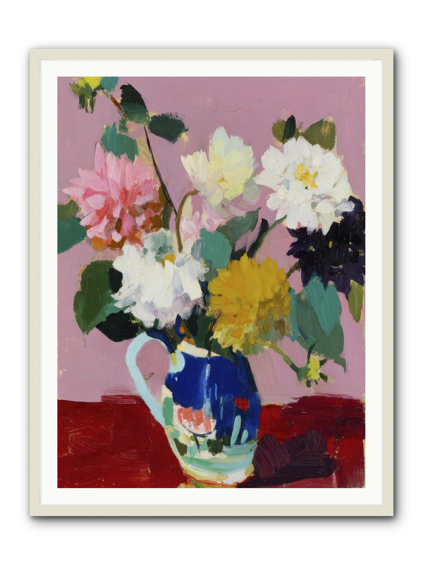 The Morning Ritual -- Framed Print - White 36x48