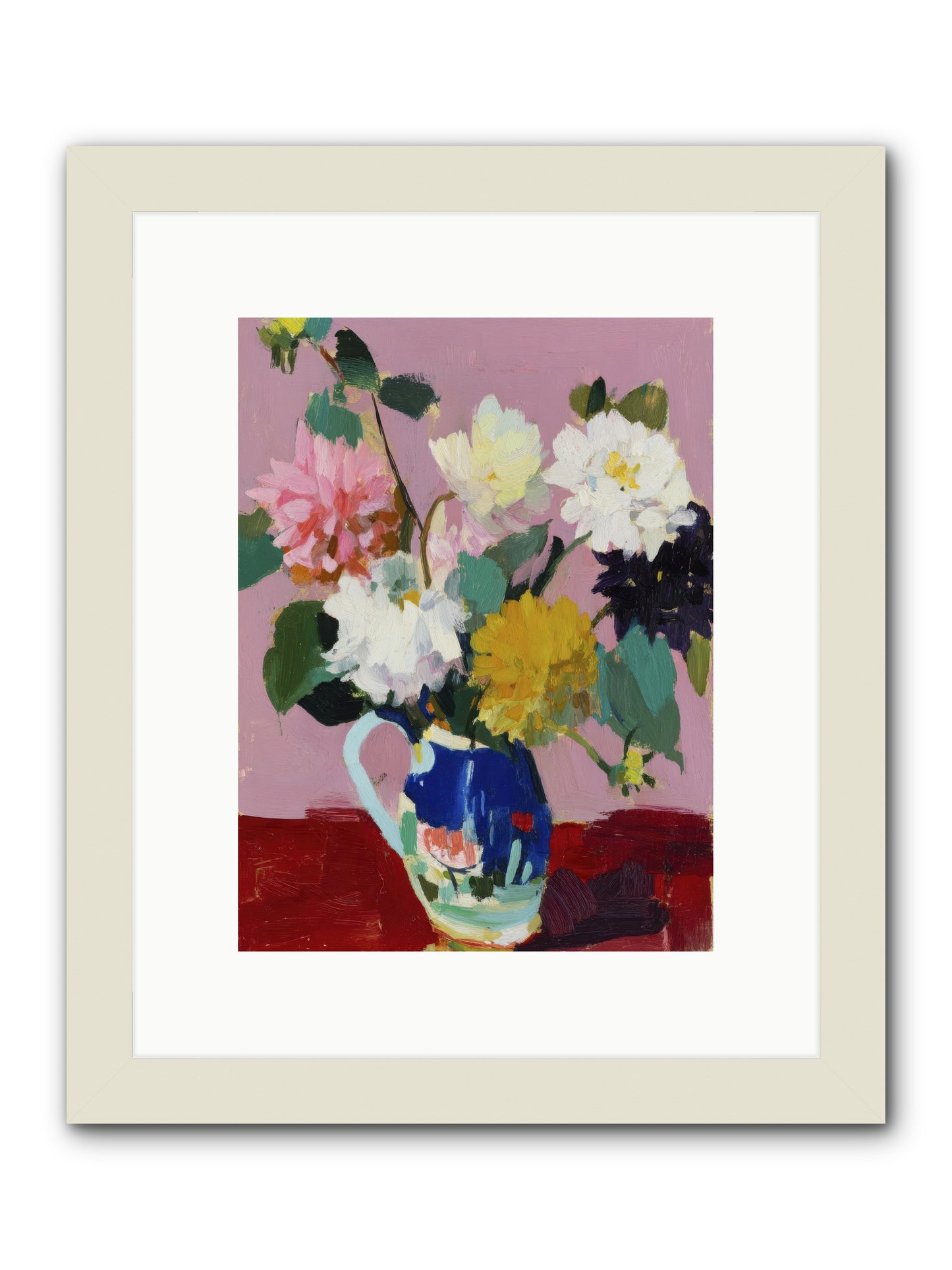 The Morning Ritual -- Framed Print - White 9x12