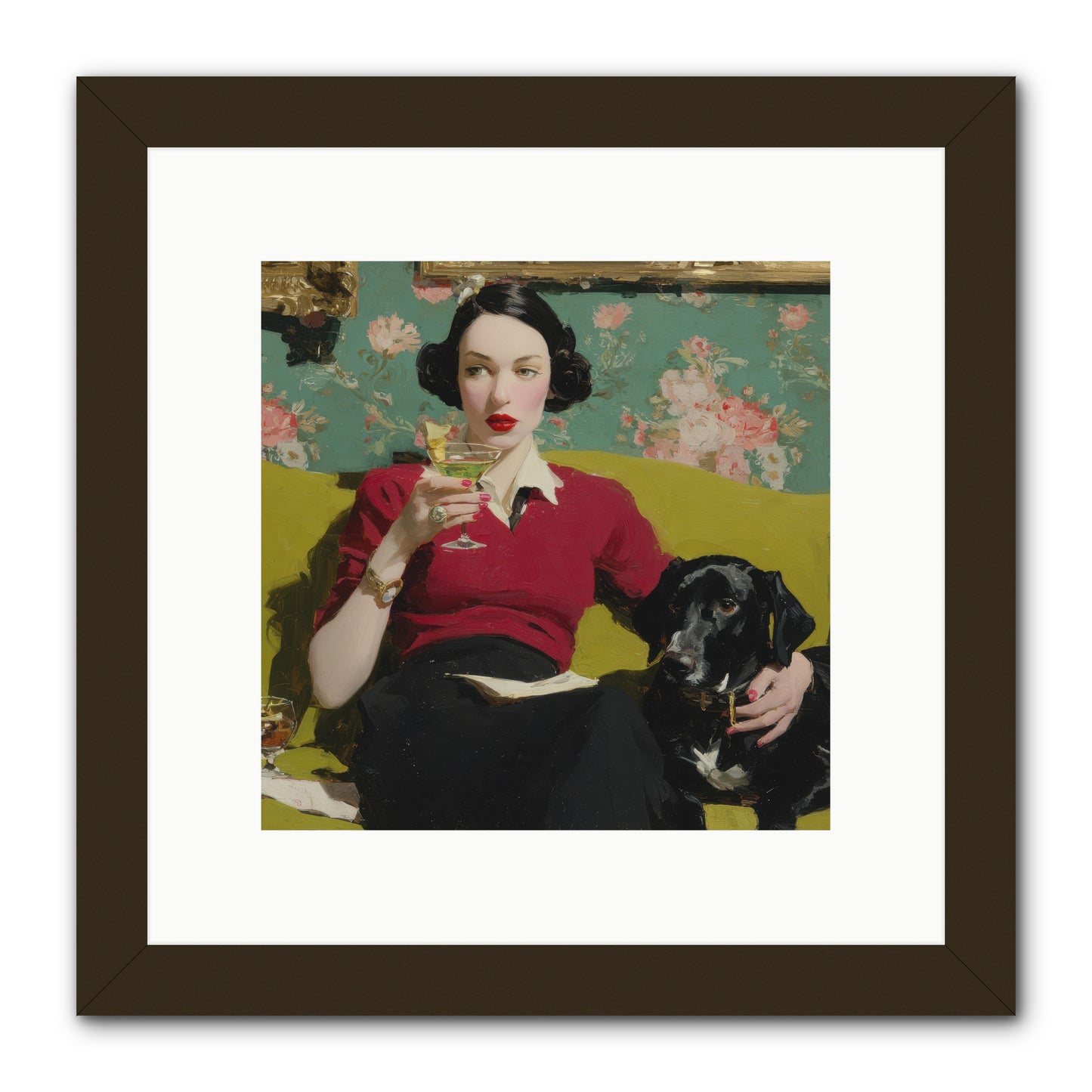 The Moth Club Manifesto -- Framed Print - Black 10x10