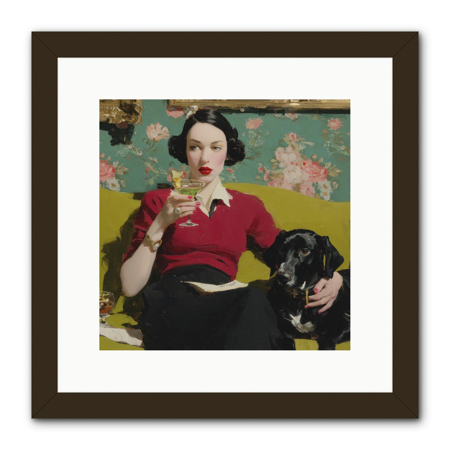 The Moth Club Manifesto -- Framed Print - Black 12x12