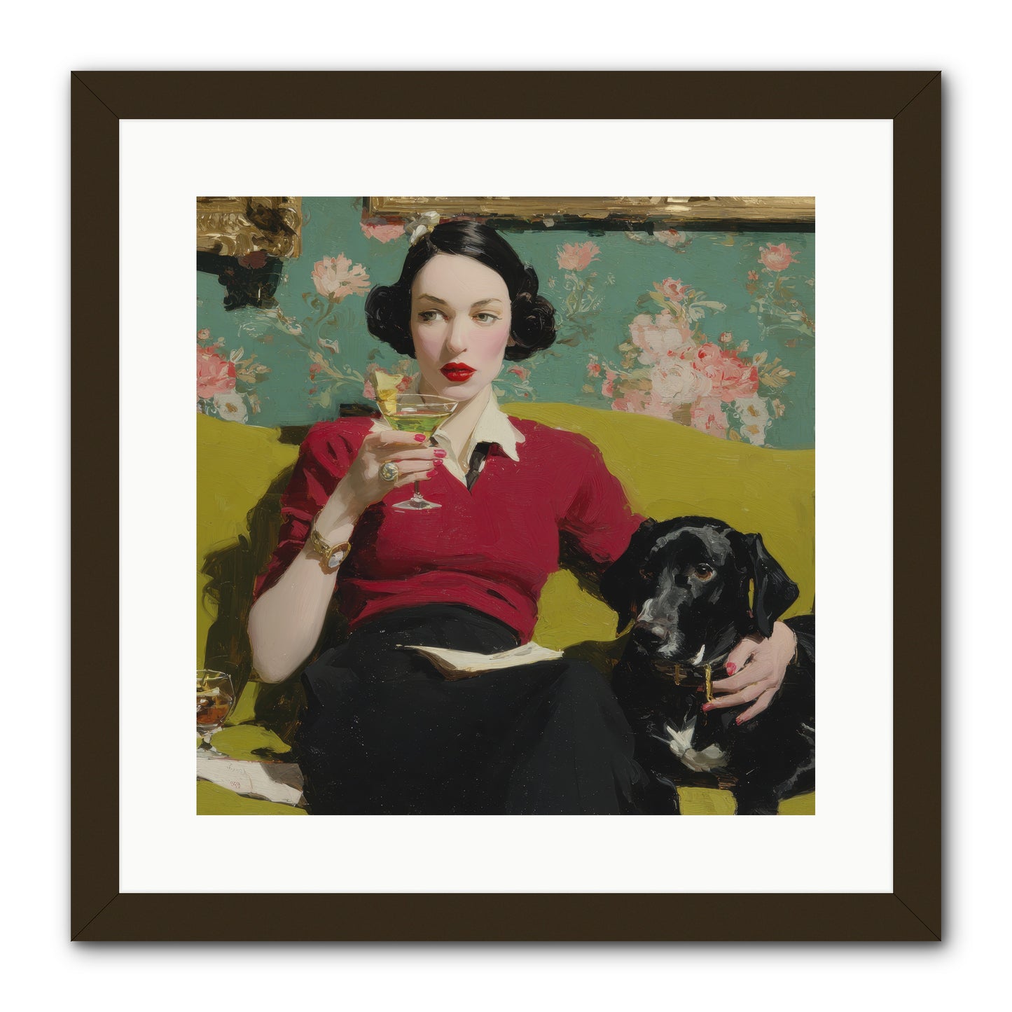 The Moth Club Manifesto -- Framed Print - Black 16x16