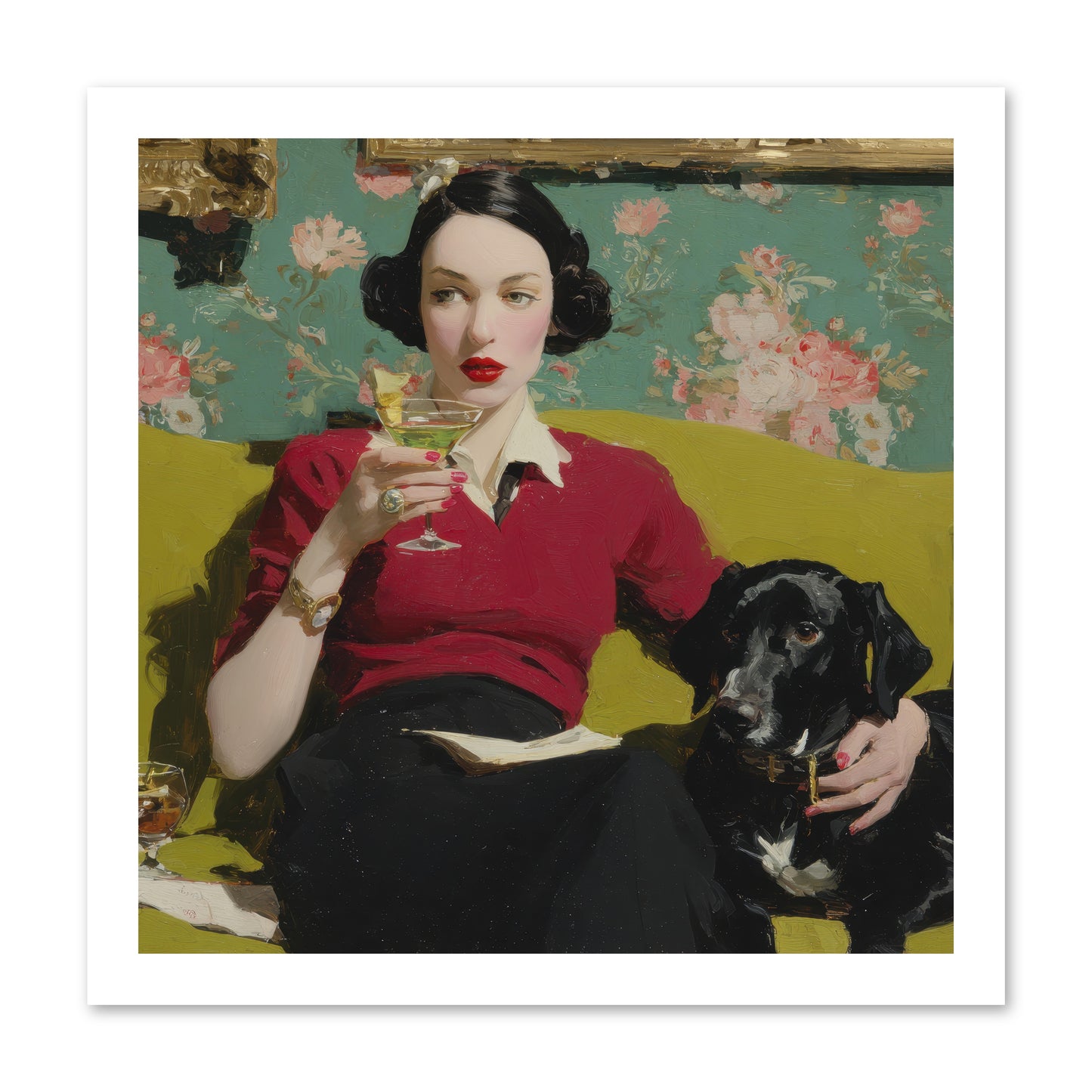 The Moth Club Manifesto -- Loose Canvas Print 16x16