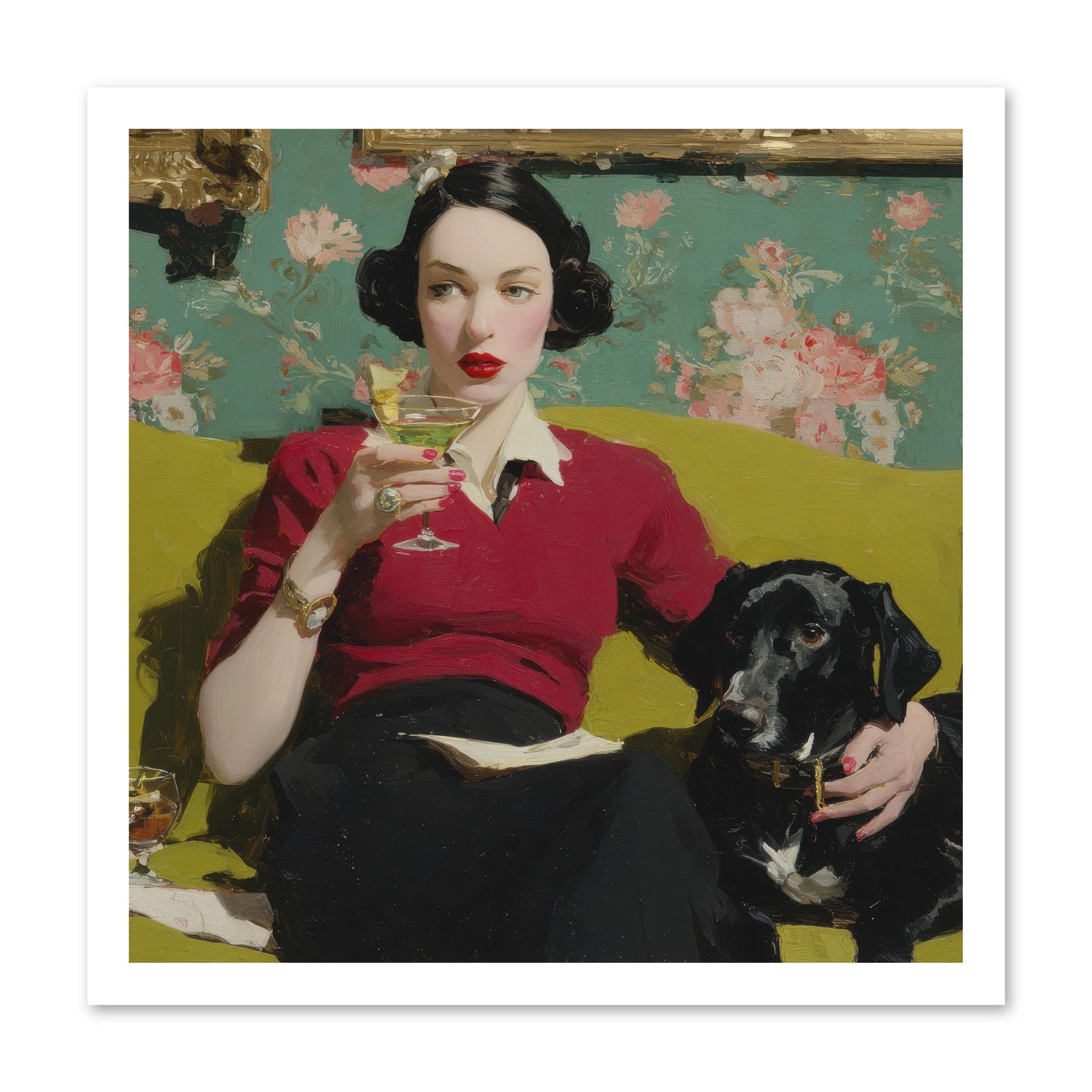The Moth Club Manifesto -- Loose Canvas Print 20x20