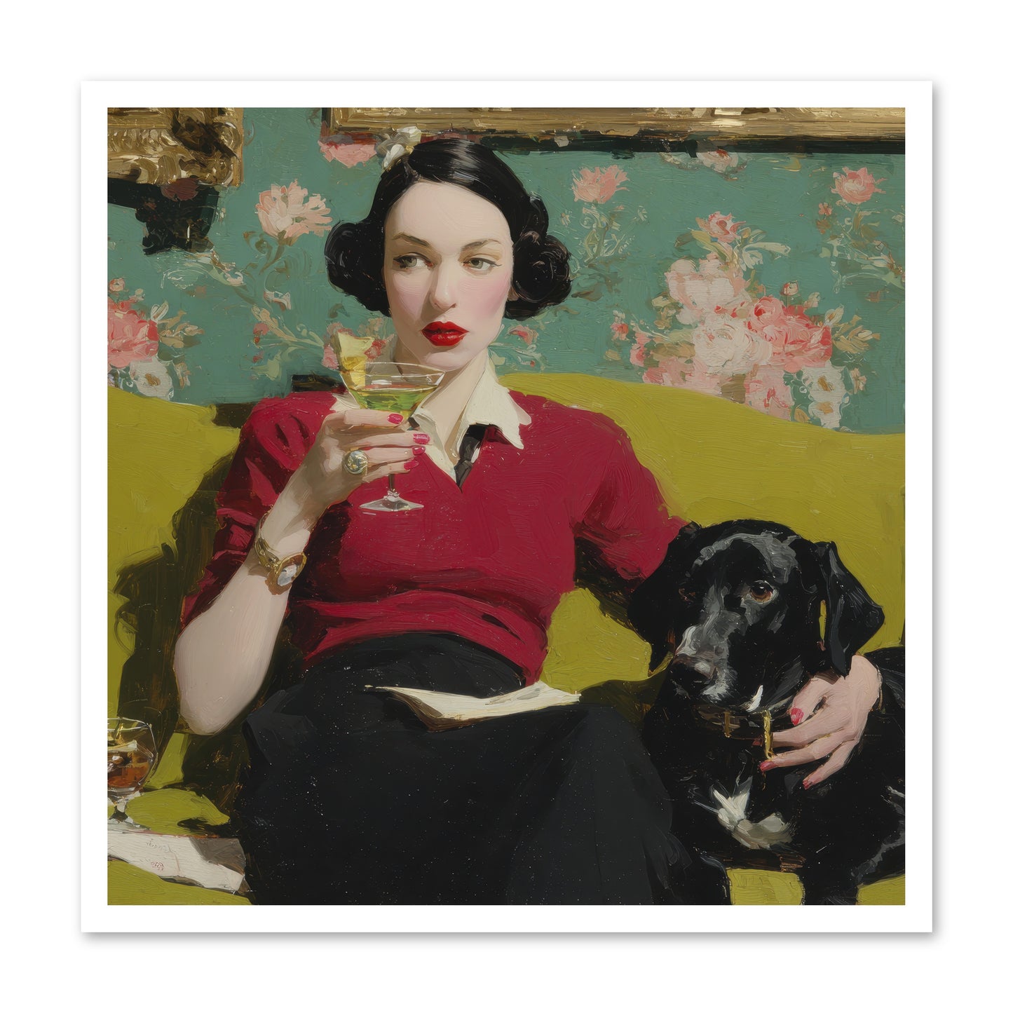 The Moth Club Manifesto -- Loose Canvas Print 30x30