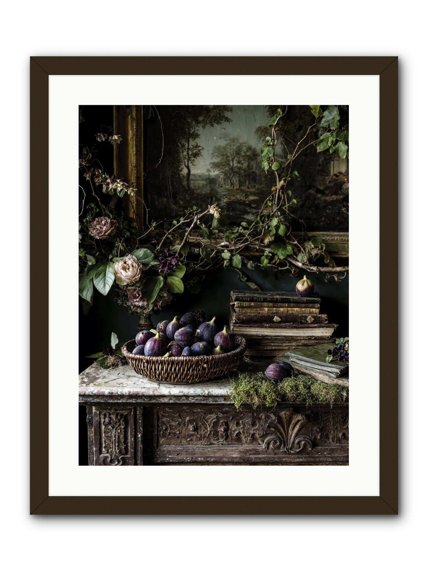 The Muted Sonnet -- Framed Print - Black 18x24