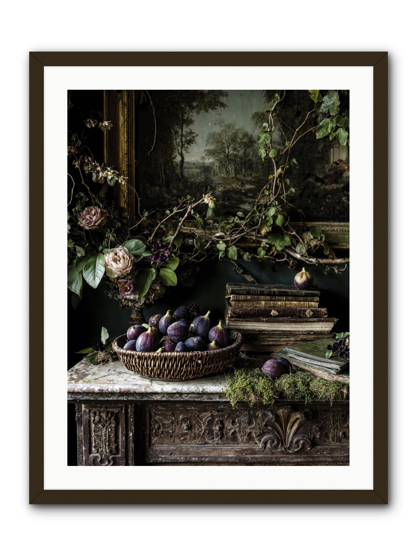 The Muted Sonnet -- Framed Print - Black 24x32
