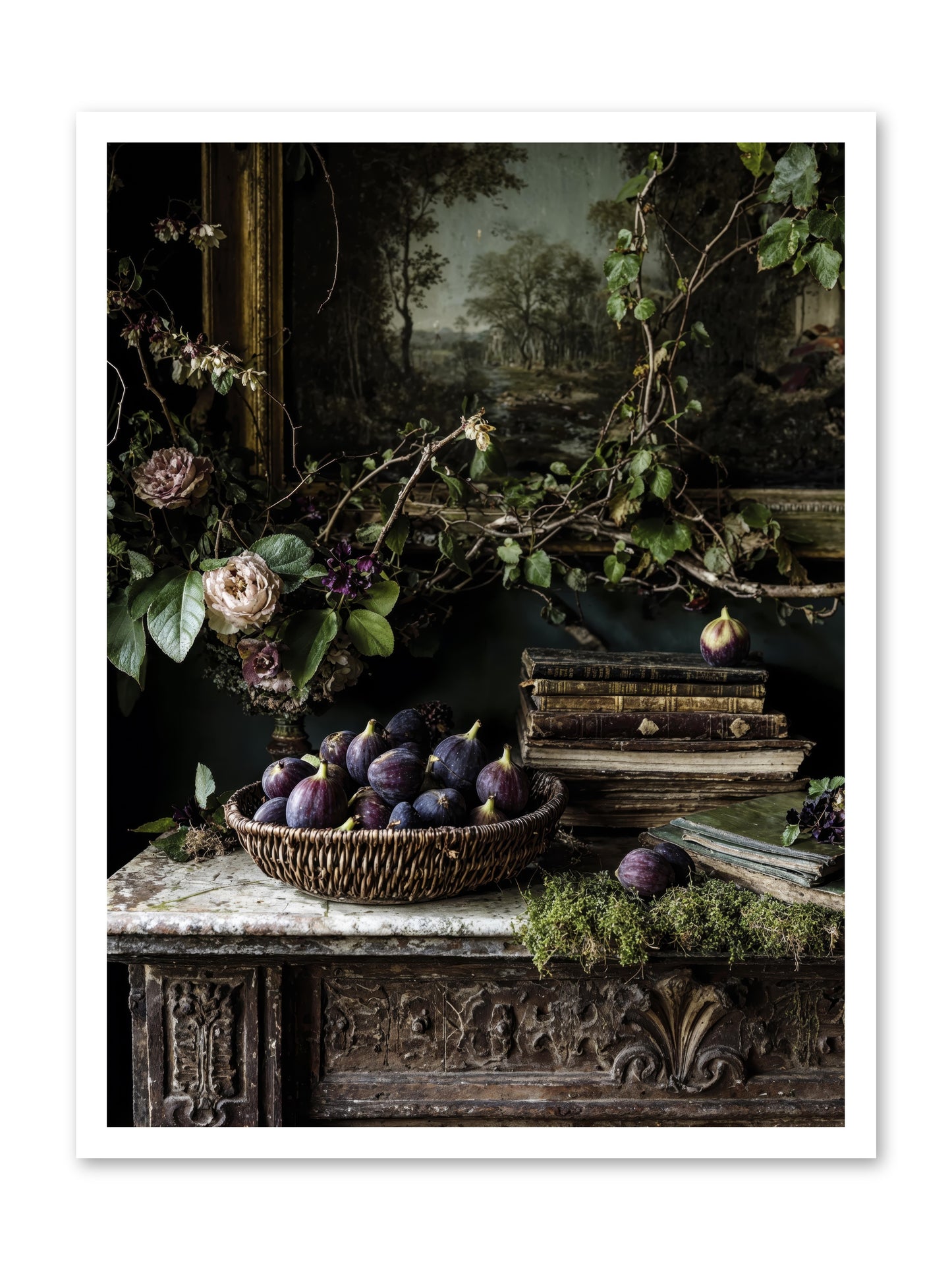 The Muted Sonnet -- Loose Canvas Print 24x32
